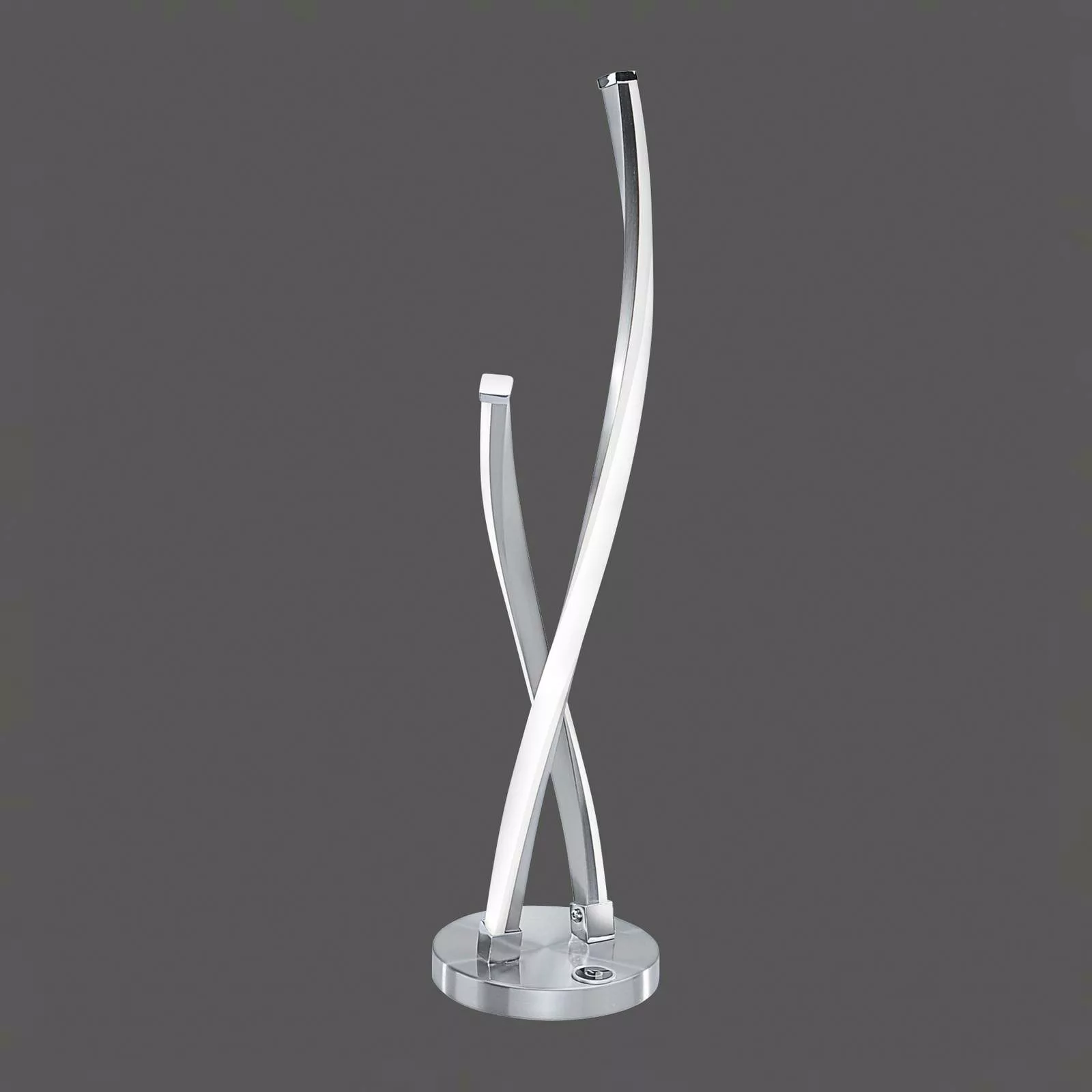 LED Tischleuchte Polina aus Aluminium in Silber günstig online kaufen