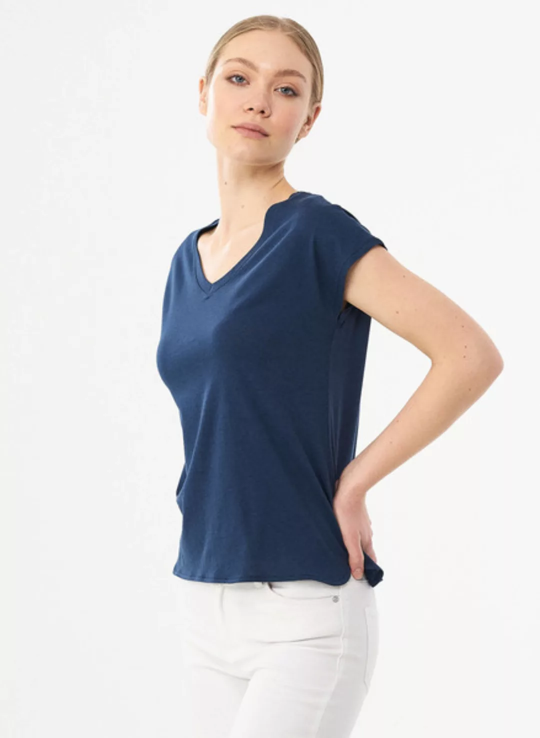 T-shirt Aus Tencel Und Bio-baumwolle günstig online kaufen