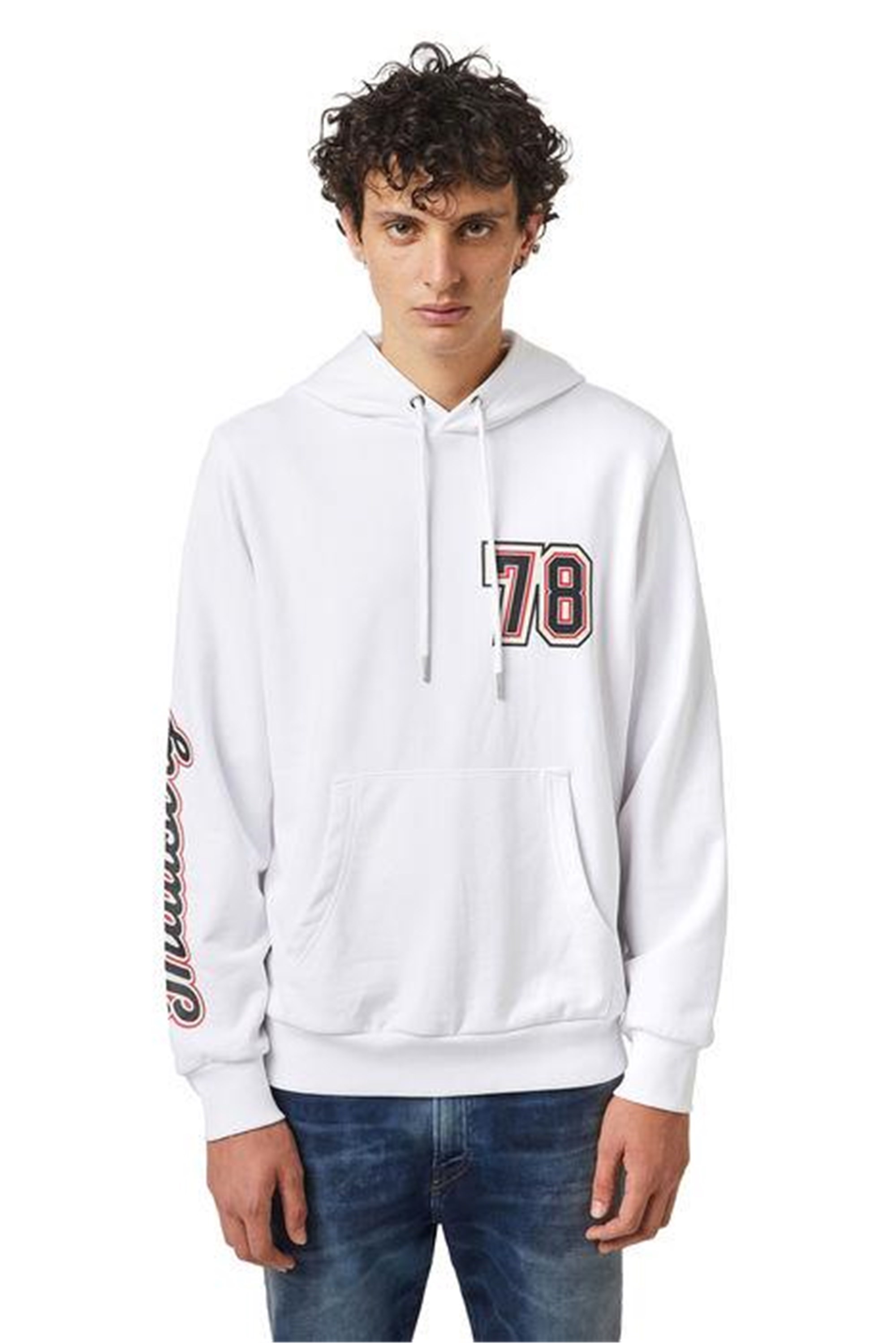 DIESEL Sweatshirt Herren weiß Cotone - Cotton günstig online kaufen