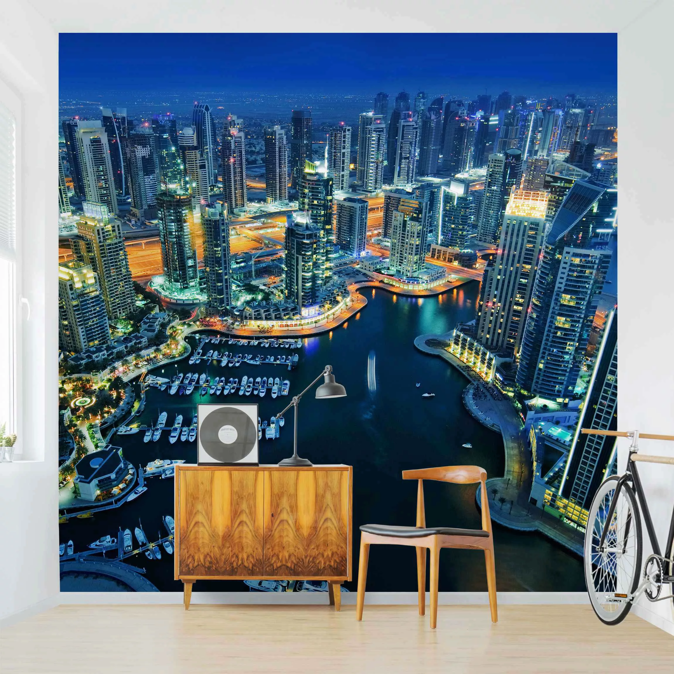 Fototapete Nächtliche Dubai Marina günstig online kaufen
