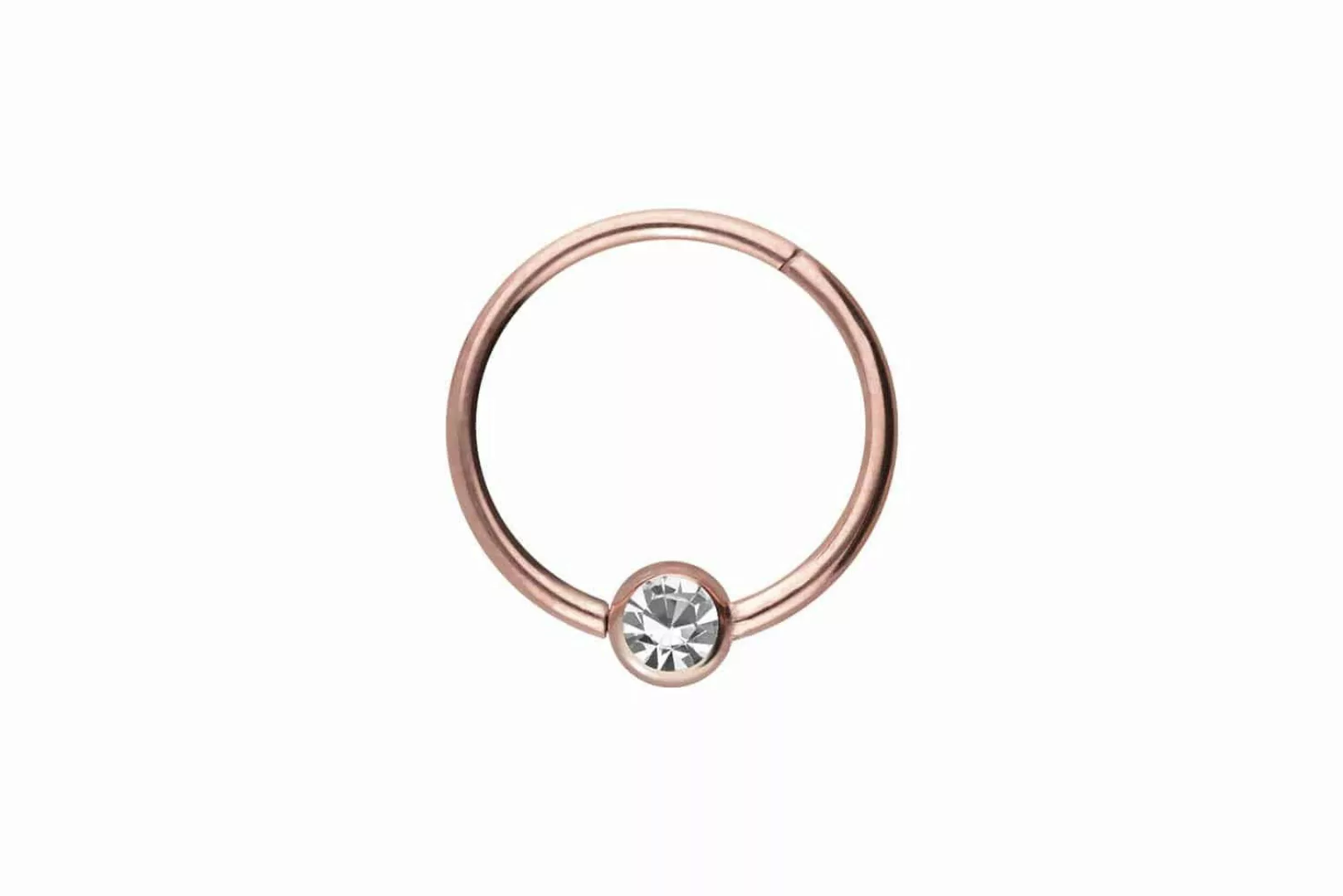 PIERCINGLINE Nasenpiercing Chirurgenstahl Segmentring Clicker KRISTALL günstig online kaufen