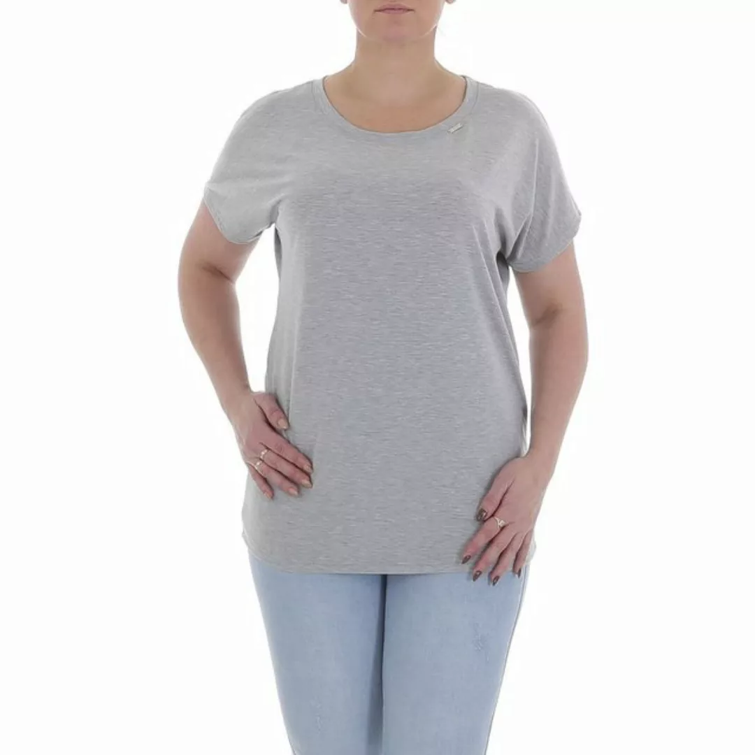 Ital-Design T-Shirt Damen Freizeit T-Shirt in Grau günstig online kaufen
