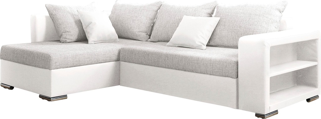 COLLECTION AB Ecksofa "John L-Form", Regalarmlehne,Bettfunktion,Bettkasten, günstig online kaufen