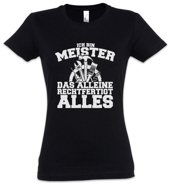 Urban Backwoods Print-Shirt Meister Handwerker Damen T-Shirt Maurer Schrein günstig online kaufen