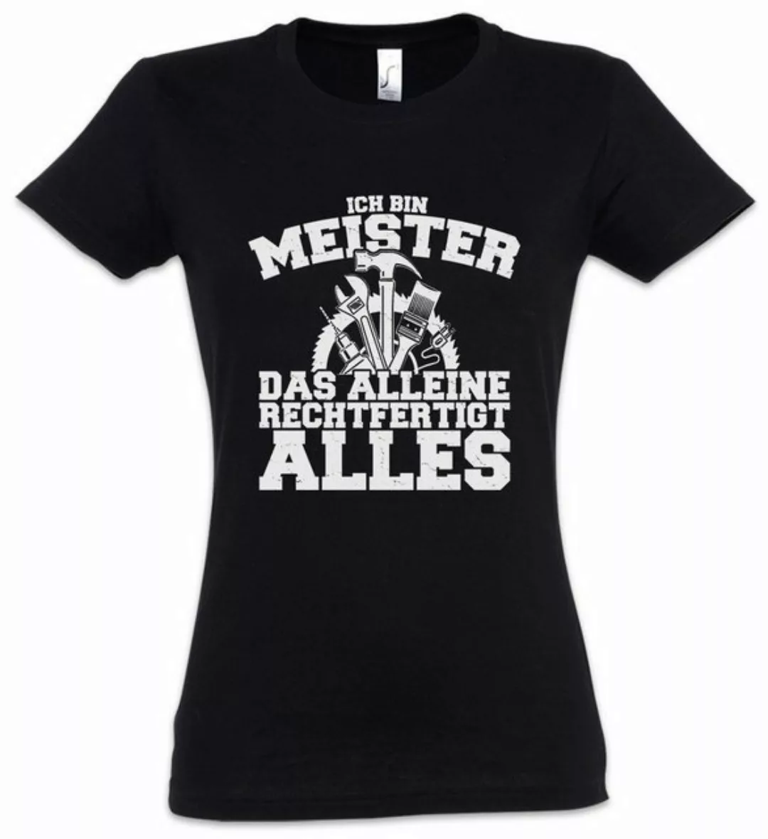 Urban Backwoods Print-Shirt Meister Handwerker Damen T-Shirt Maurer Schrein günstig online kaufen