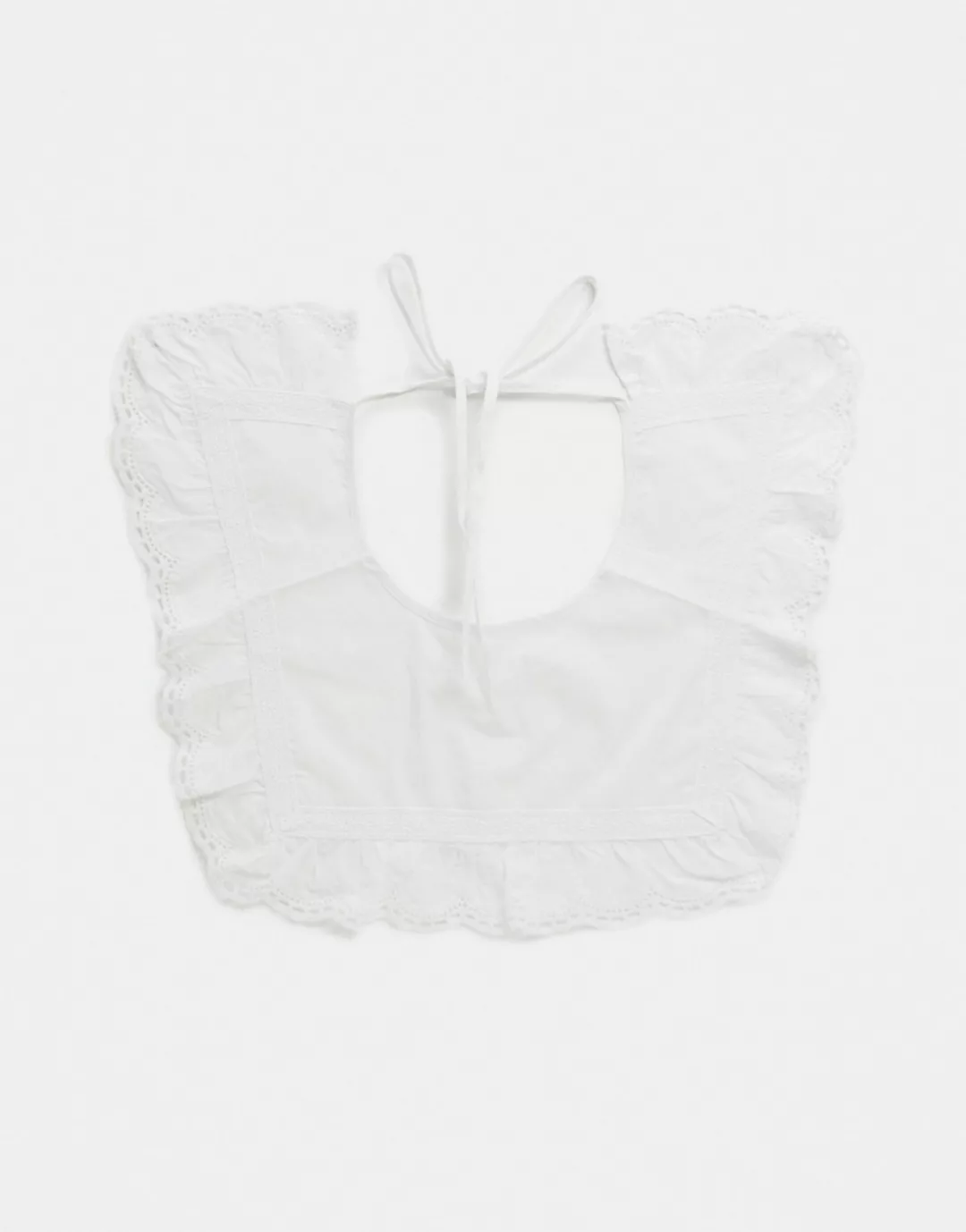 ASOS DESIGN – Hemd mit Spitzenkragen in Weiß günstig online kaufen