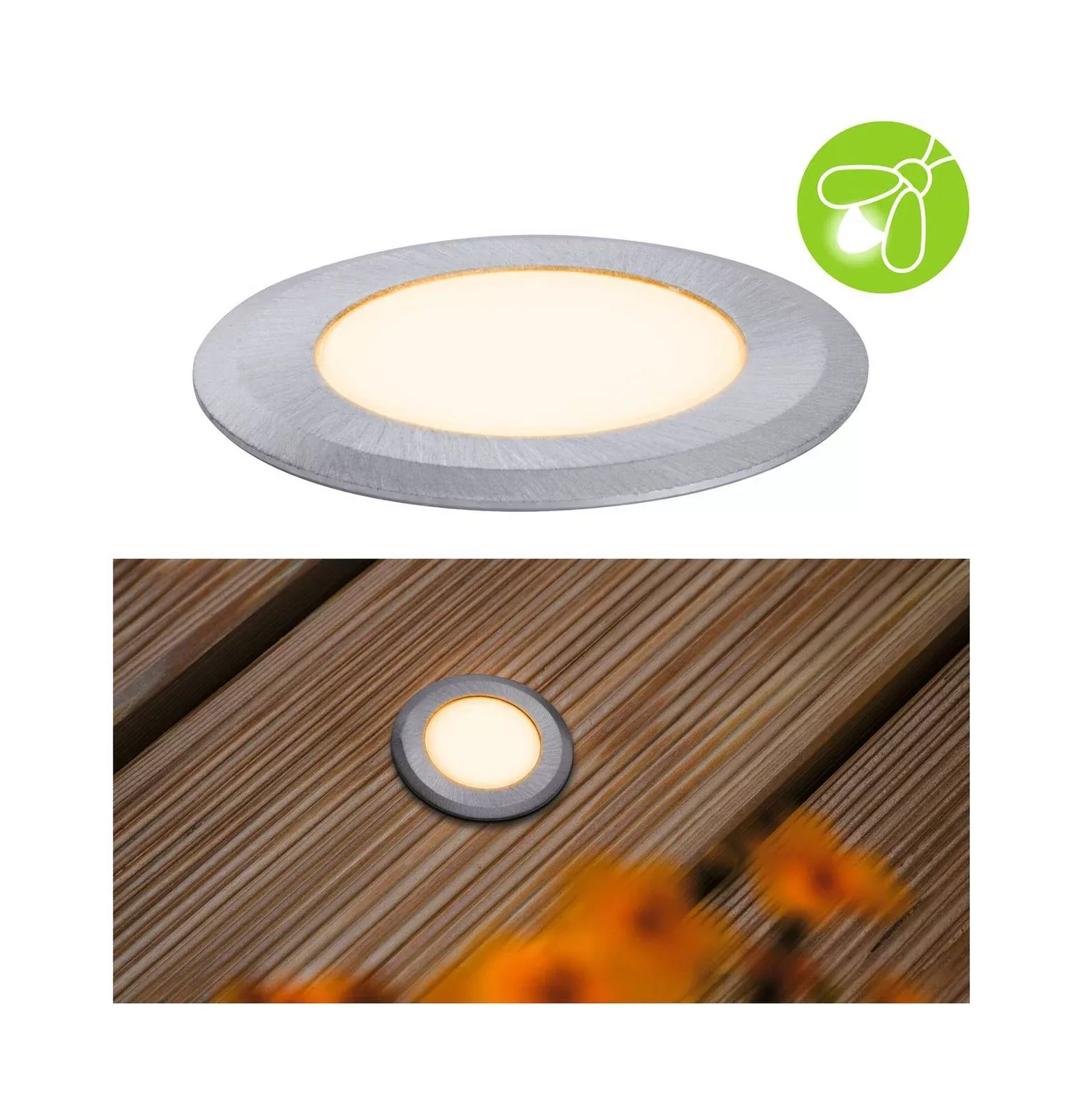 Paulmann LED Einbauleuchte "IP67 rund 50mm 2200K 2,2W 15lm 230V Alu Kunstst günstig online kaufen