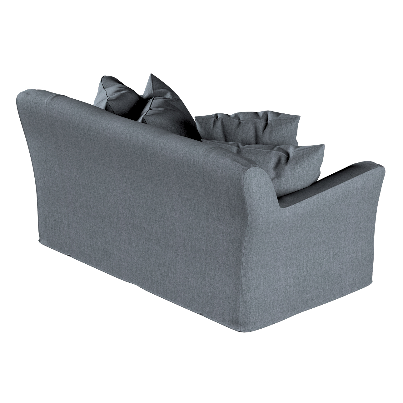 Bezug für Tomelilla 2-Sitzer Sofa nicht ausklappbar, grau, Sofahusse, Tomel günstig online kaufen