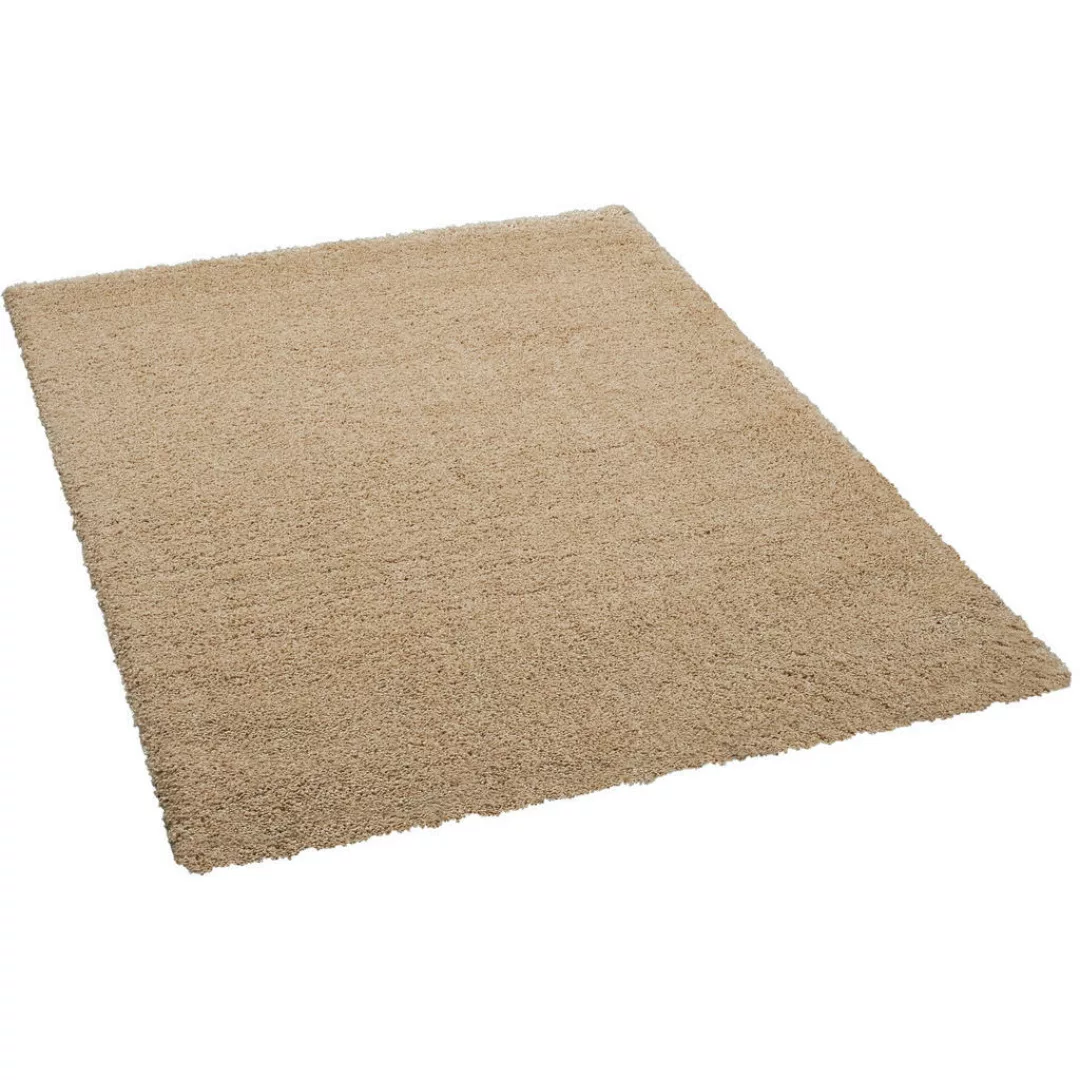 Hochflorteppich Pisa beige B/L: ca. 80x150 cm günstig online kaufen