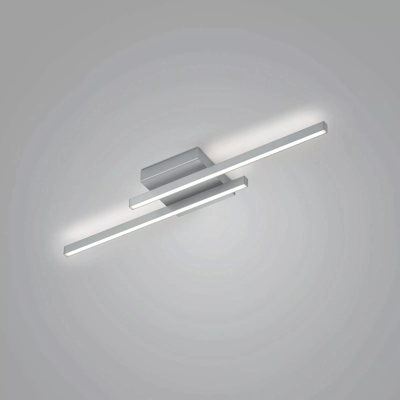 LED-Deckenleuchte Nuri up/down 2-flammig nickel günstig online kaufen