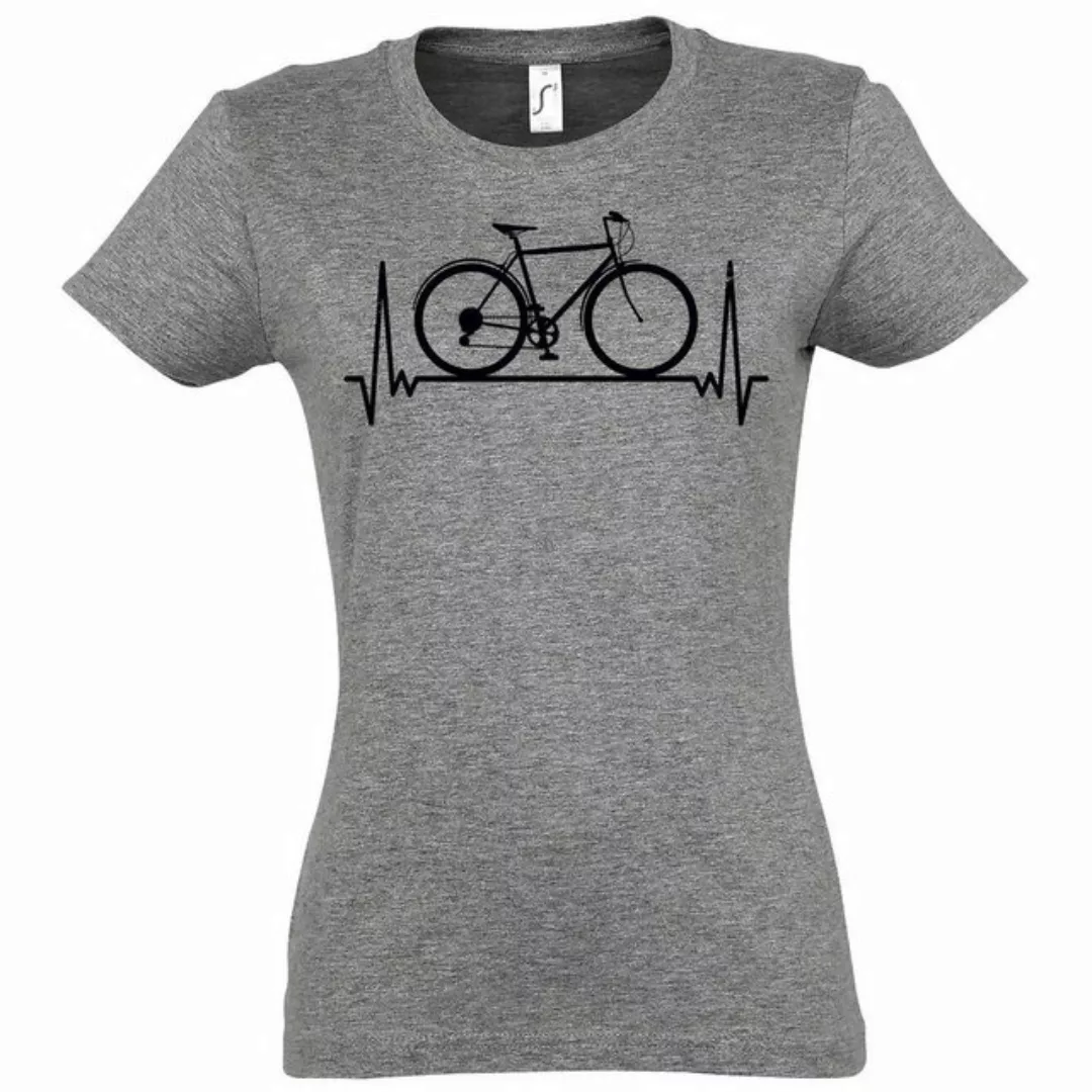 Youth Designz T-Shirt Heartbeat Fahrrad Damen Shirt mit trendigem Frontprin günstig online kaufen