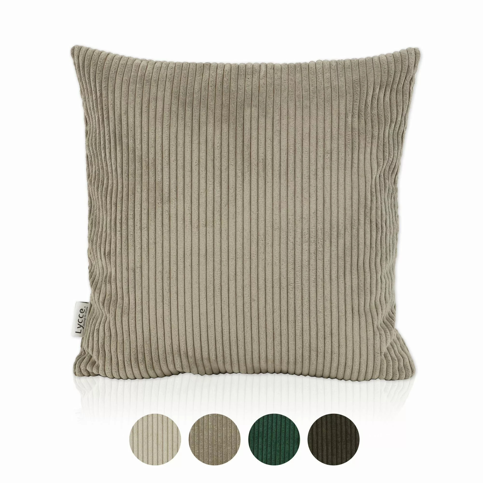 Lycce Dekokissen Kissenbezug aus trendigem Cordstoff günstig online kaufen