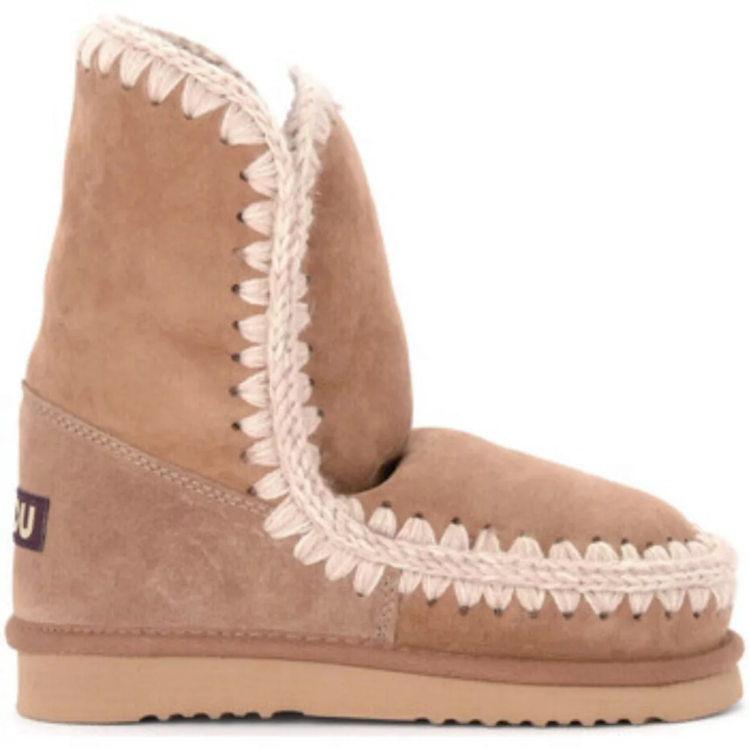 Mou  Ankle Boots Stiefel Eskimo 24 aus braunem und rosa beidseitigem günstig online kaufen