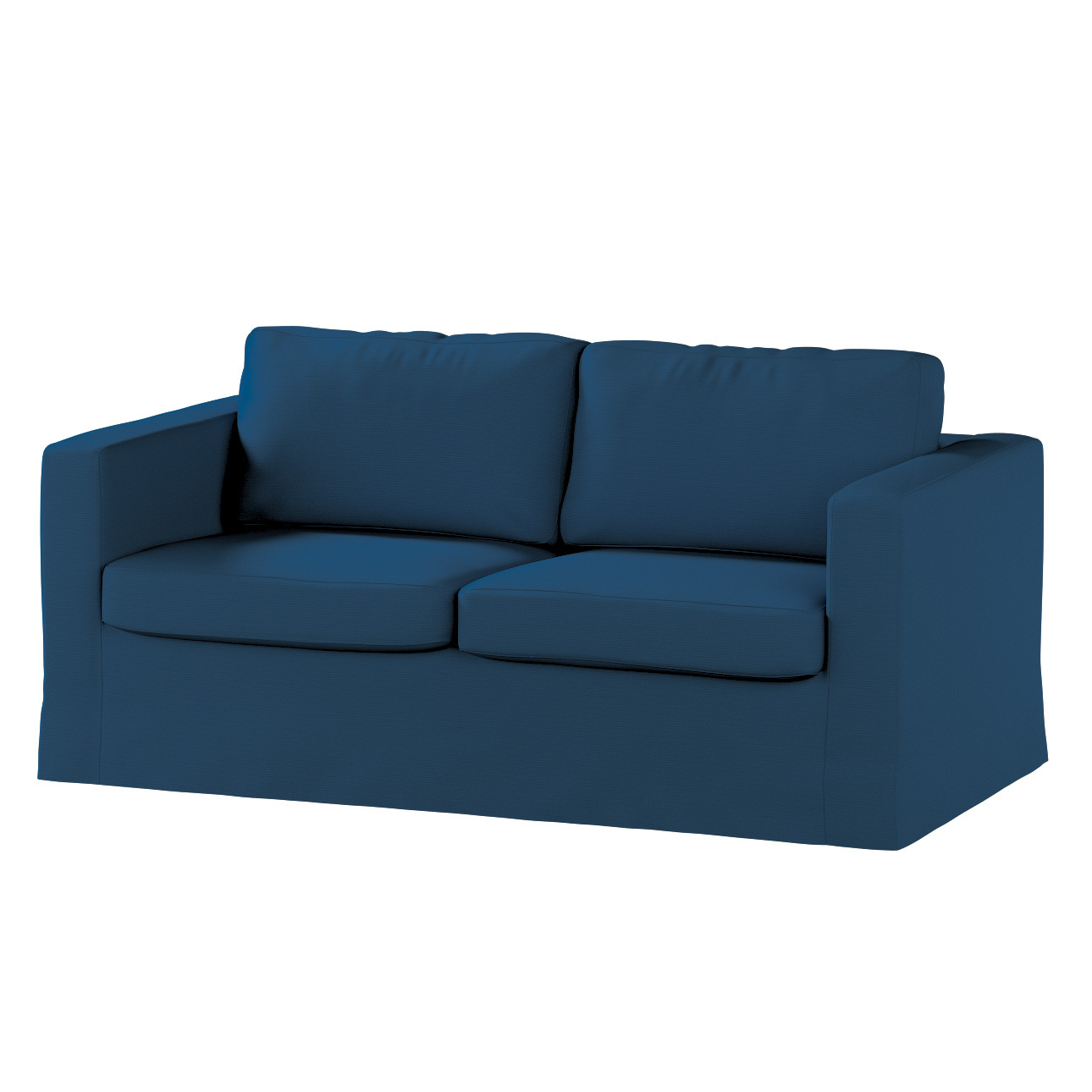 Bezug für Karlstad 2-Sitzer Sofa nicht ausklappbar, lang, marinenblau , Sof günstig online kaufen
