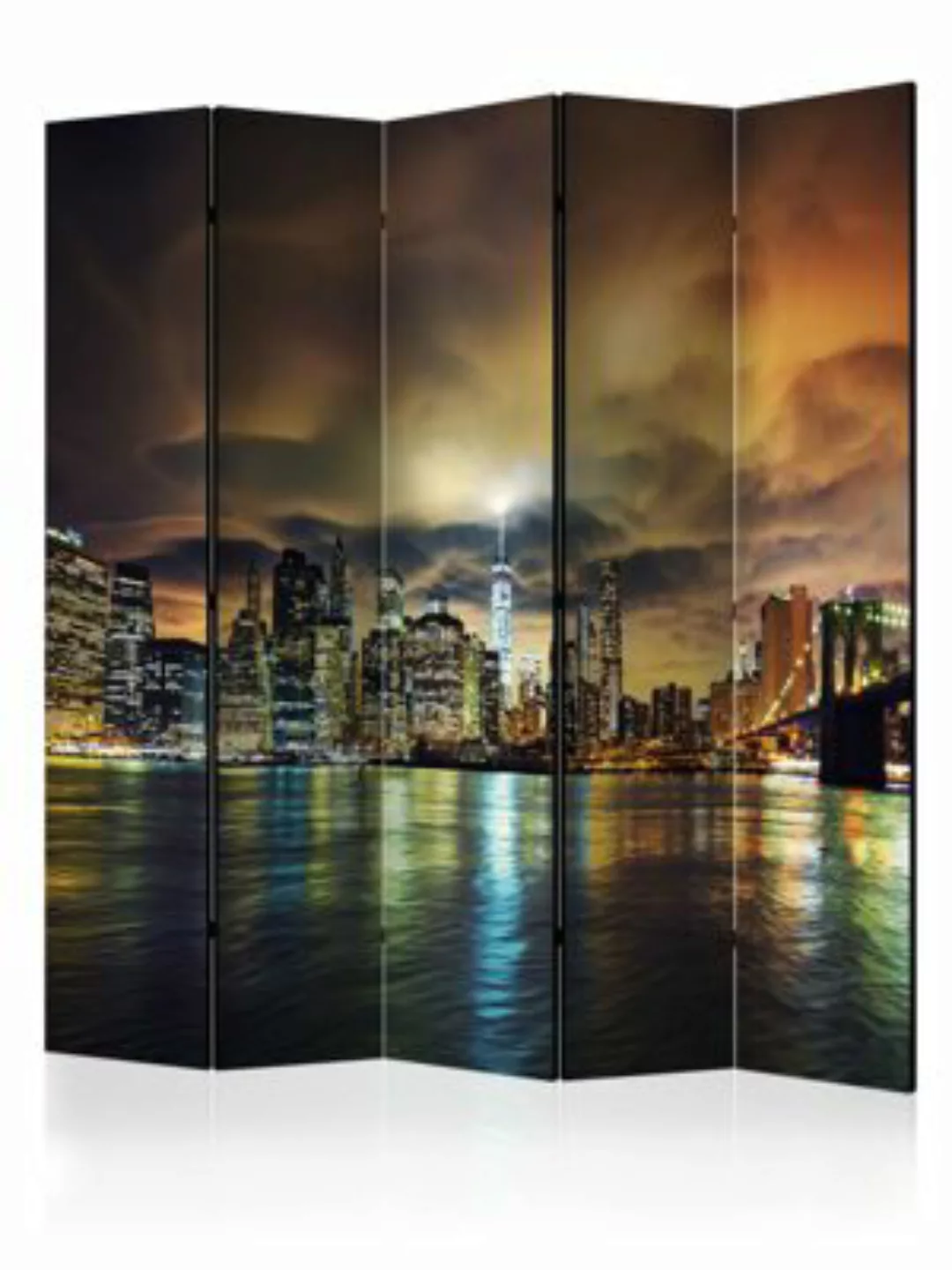 artgeist Paravent New York Sky II [Room Dividers] mehrfarbig Gr. 225 x 172 günstig online kaufen