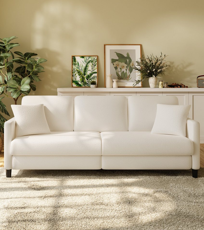 Vesgantti Sofa 3 Sitzer Sofa Gästesofa Modern Couch 3er Sitzsofa mit 2 Wurf günstig online kaufen