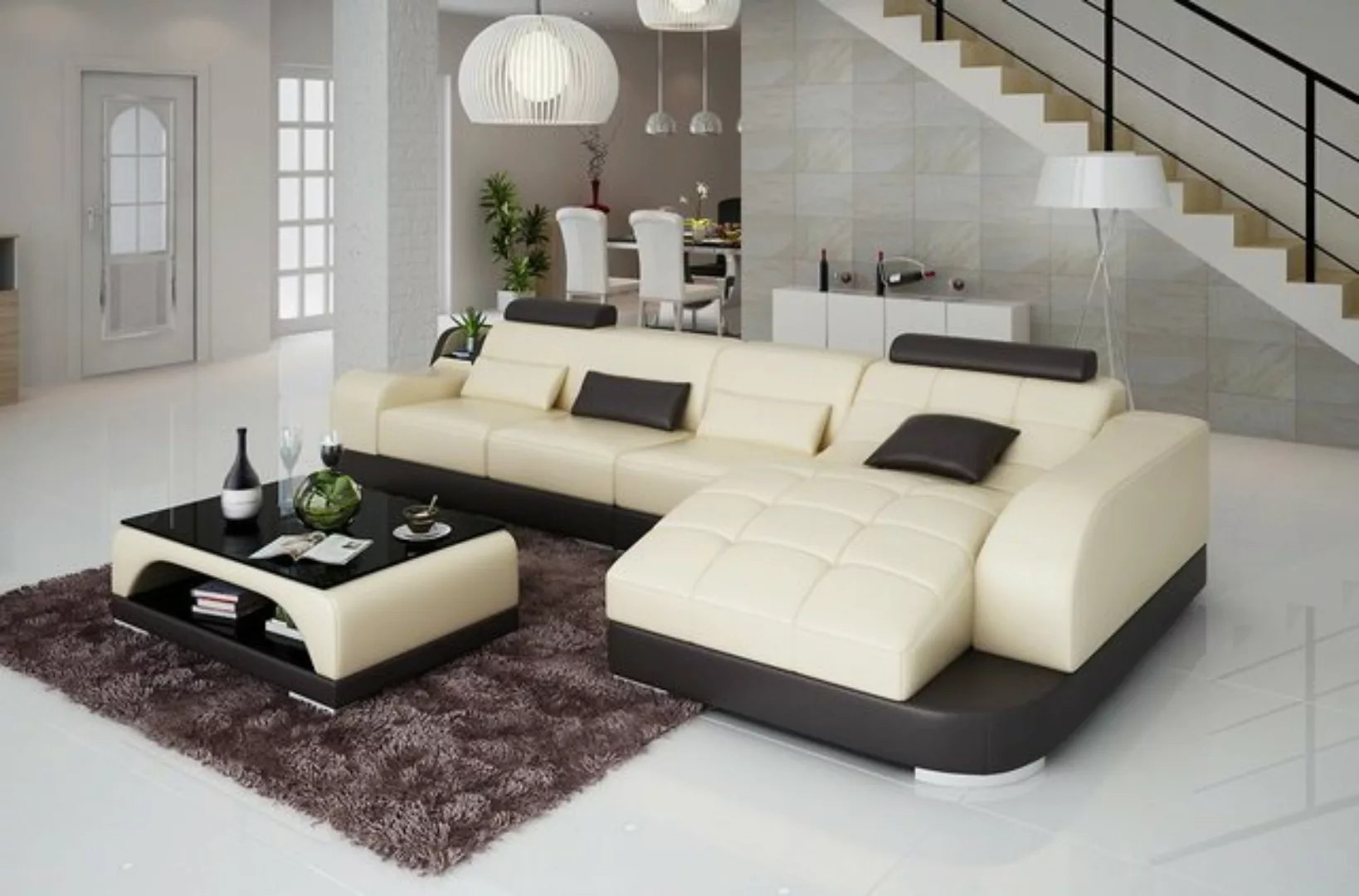 JVmoebel Ecksofa Ecksofa L Form Stoff Couch Wohnlandschaft Garnitur Design, günstig online kaufen