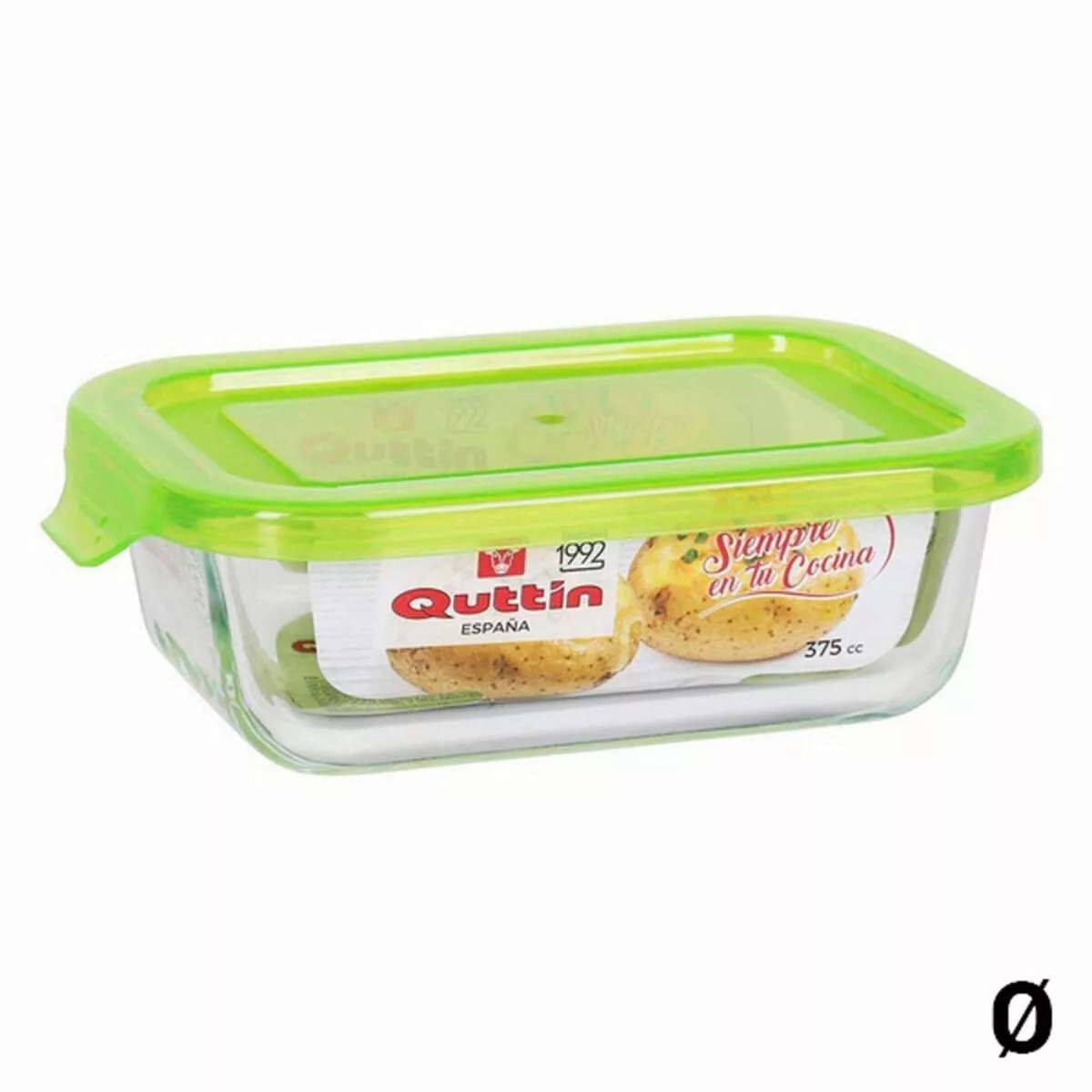Rechteckige Lunchbox Mit Deckel Quttin Borosilikatglas günstig online kaufen