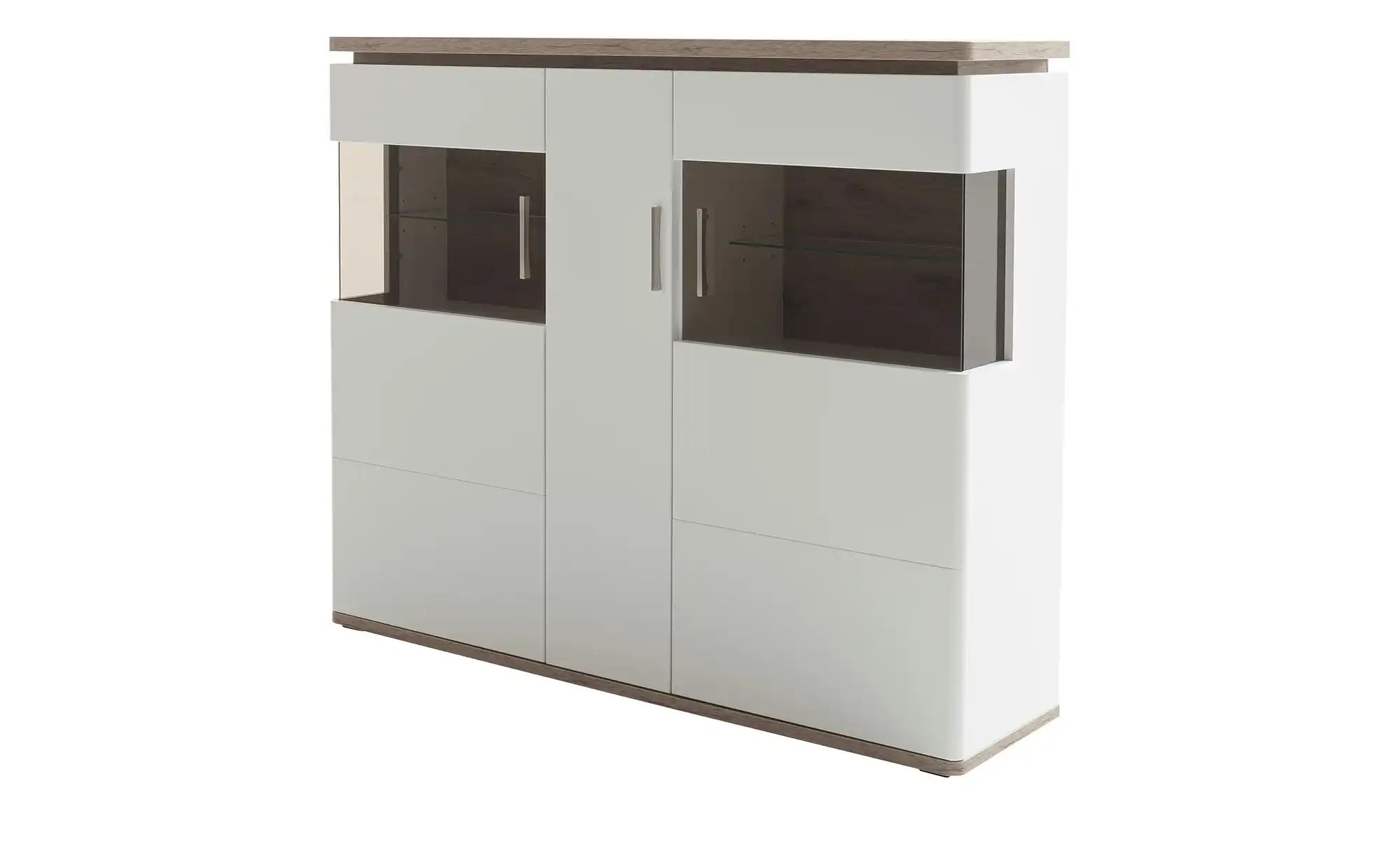 uno Highboard  Parez ¦ weiß ¦ Maße (cm): B: 150 H: 124 T: 38.0 Kommoden & S günstig online kaufen