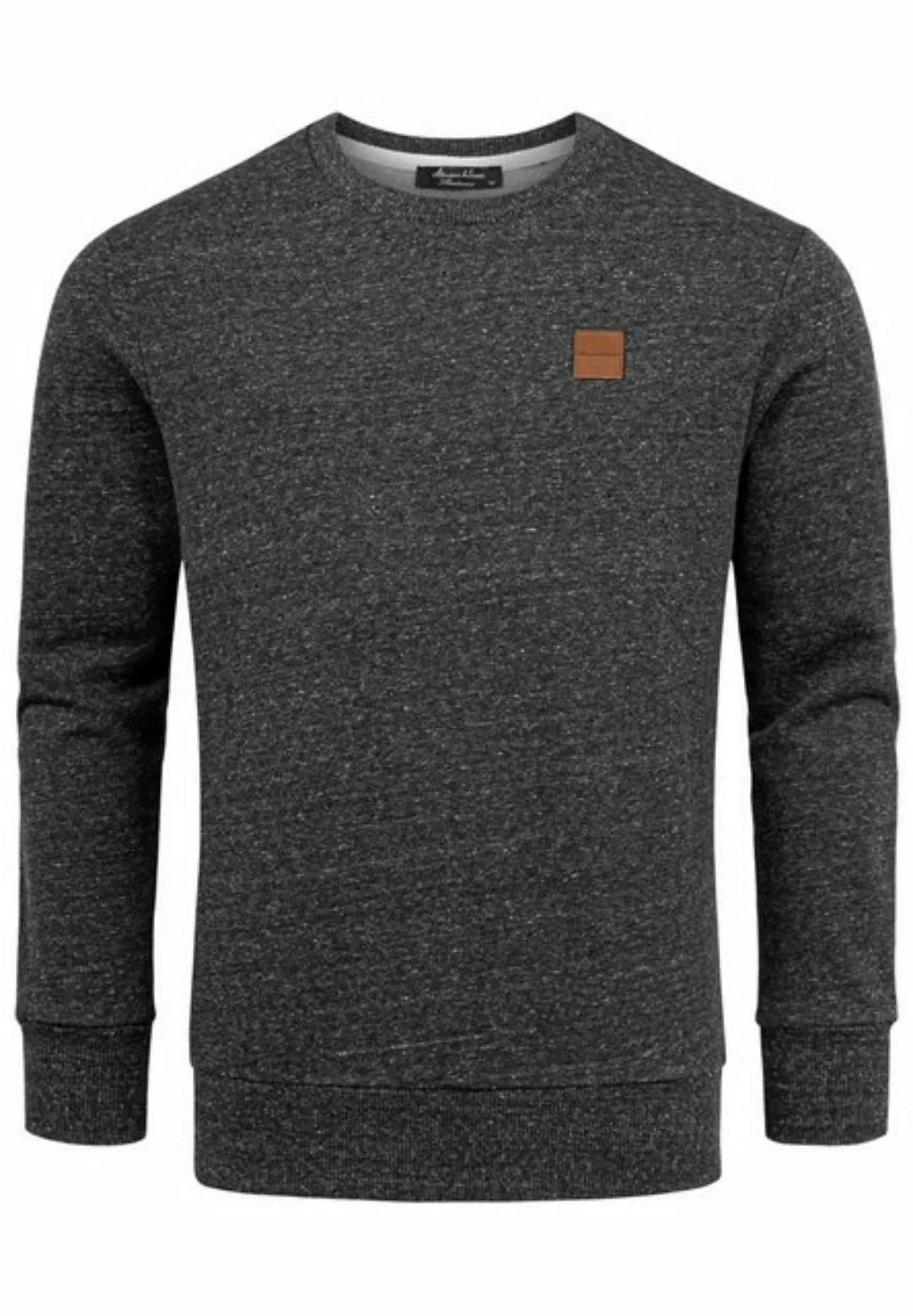 Amaci&Sons Sweatshirt DURHAM Sweatshirt mit Rundhalsausschnitt Herren Basic günstig online kaufen