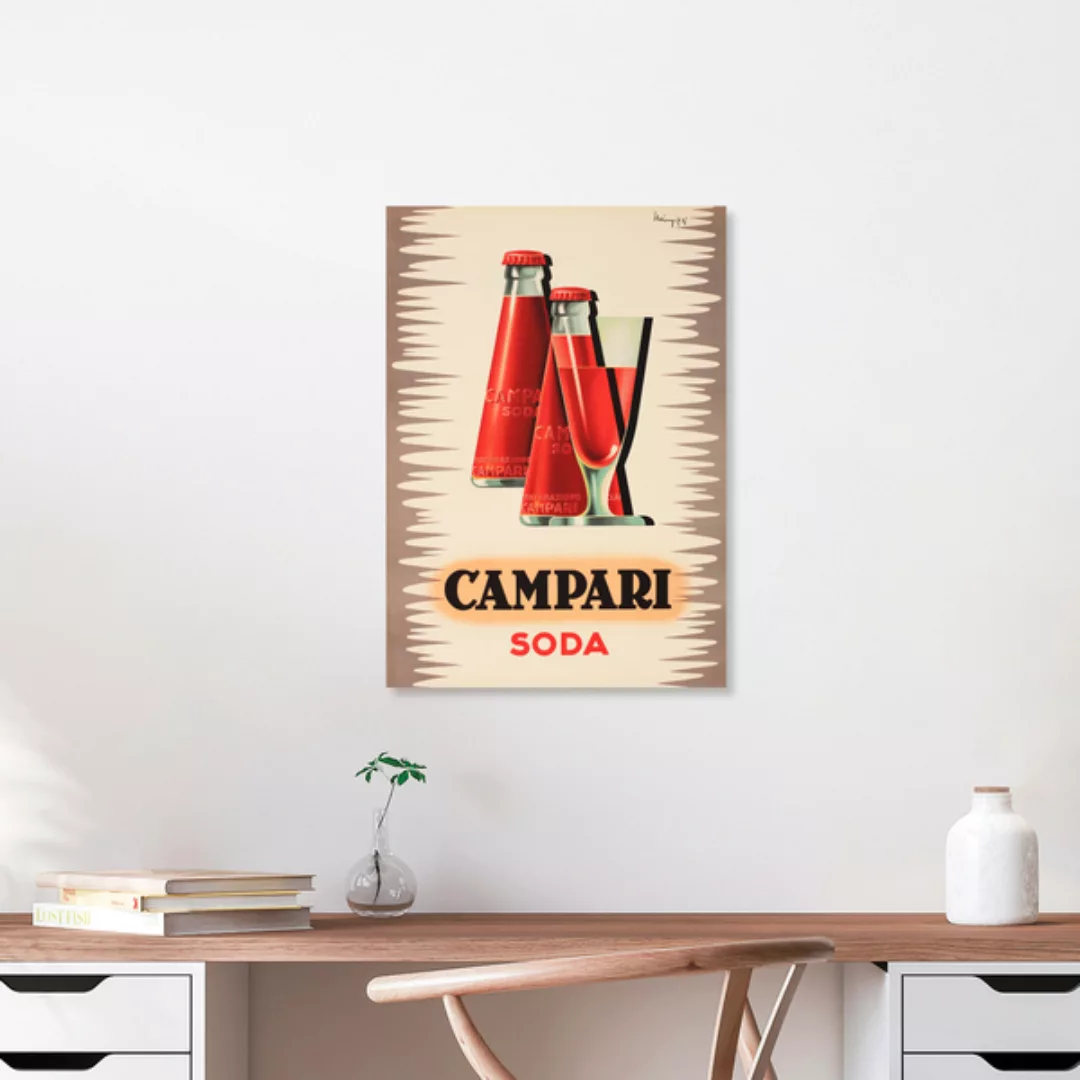 Poster / Leinwandbild - Campari Soda günstig online kaufen