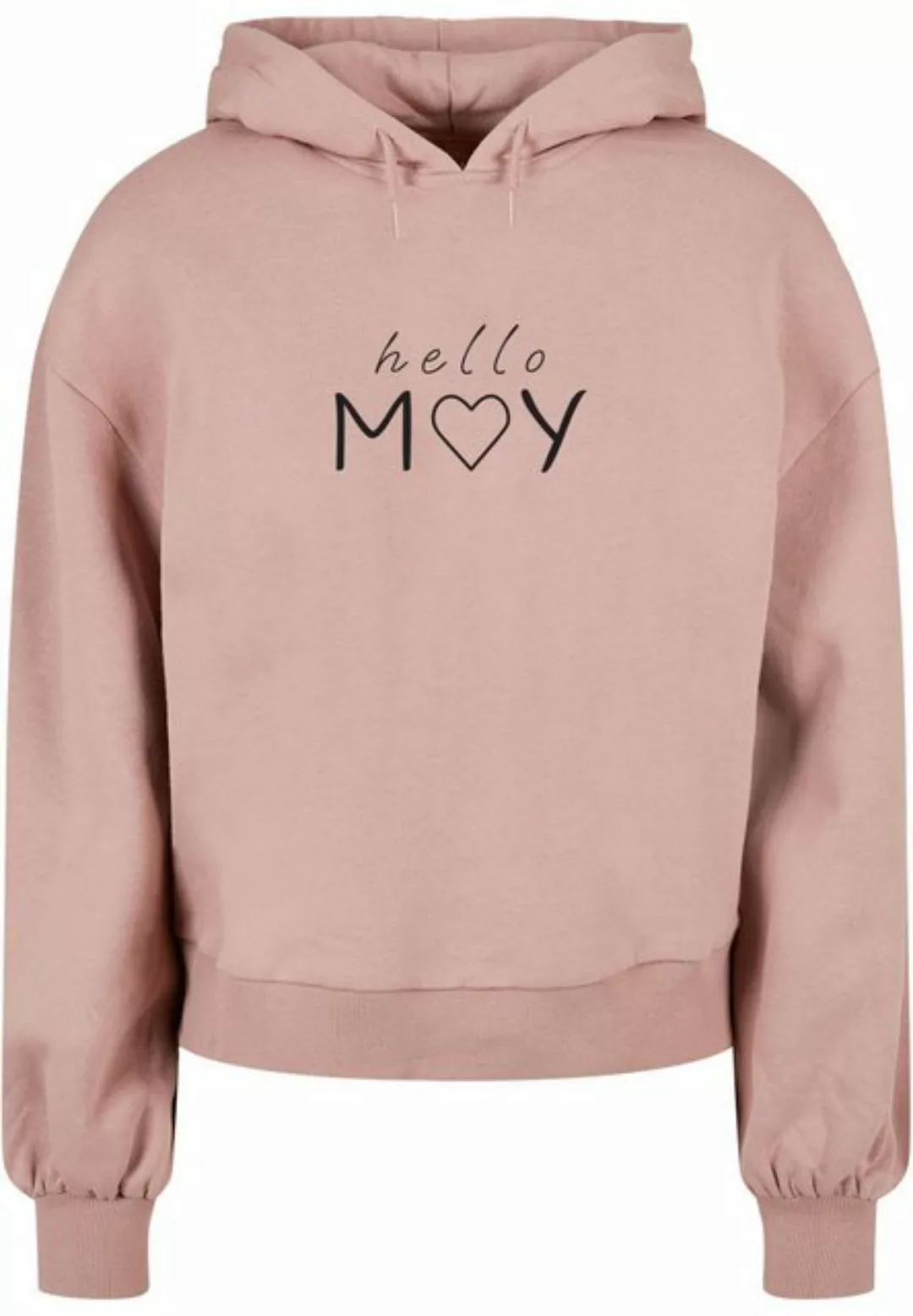 Merchcode Kapuzenpullover "Damen Ladies Spring - Hello may Organic Oversize günstig online kaufen