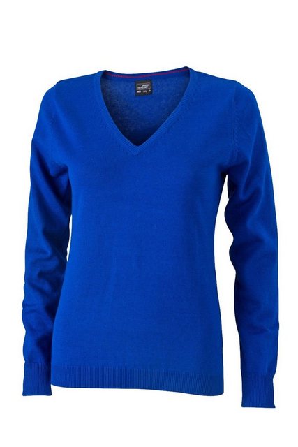 James & Nicholson Strickpullover JN 658 Damen V-Neck Pullover Leichte Stric günstig online kaufen