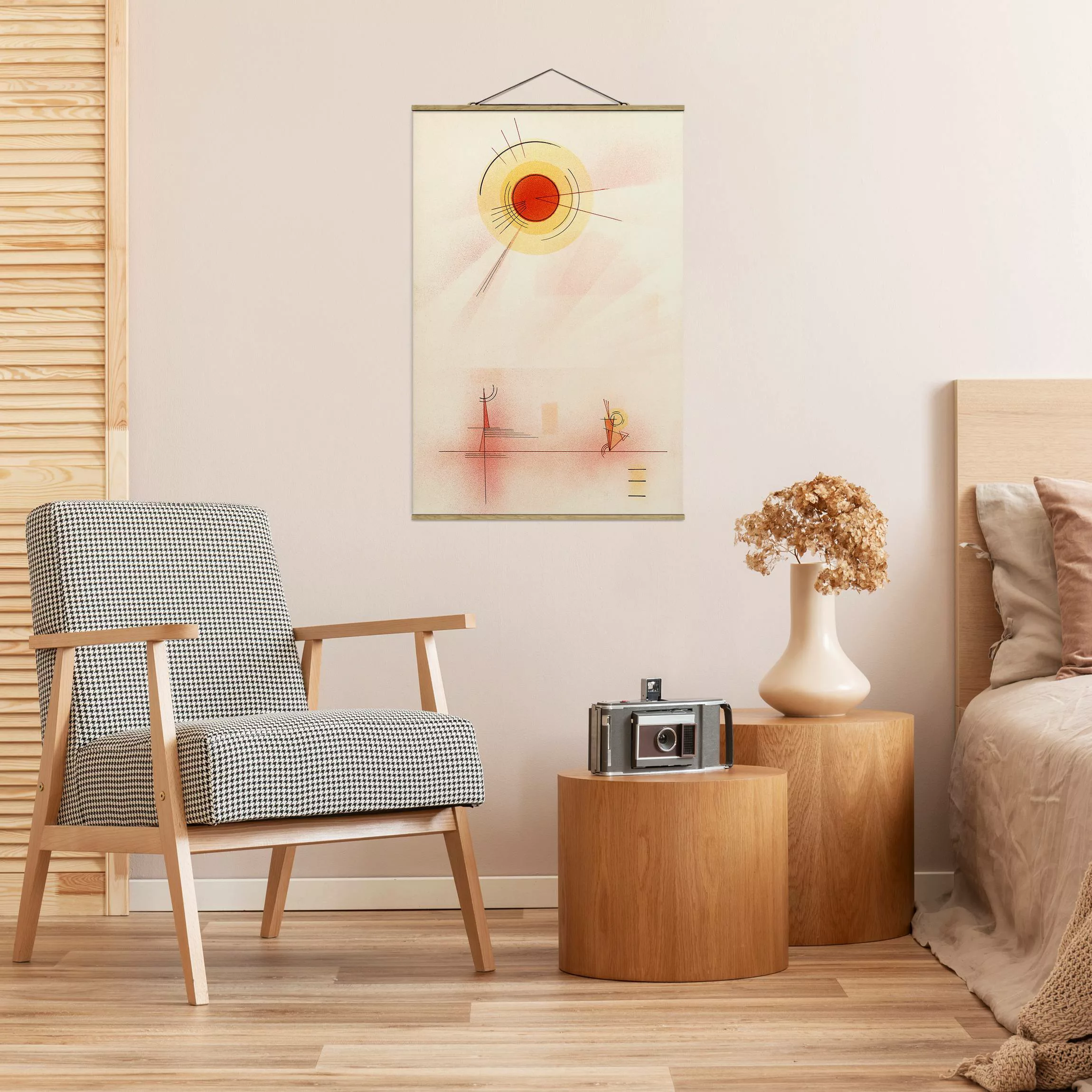 Stoffbild Abstrakt mit Posterleisten - Hochformat Wassily Kandinsky - Strah günstig online kaufen