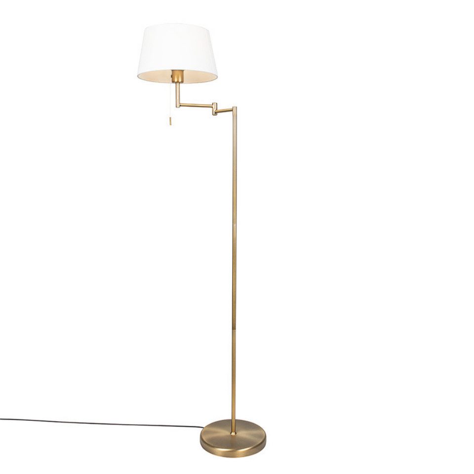 Qazqa Stehlampe Ladas, ohne Leuchtmittel, E27, günstig online kaufen