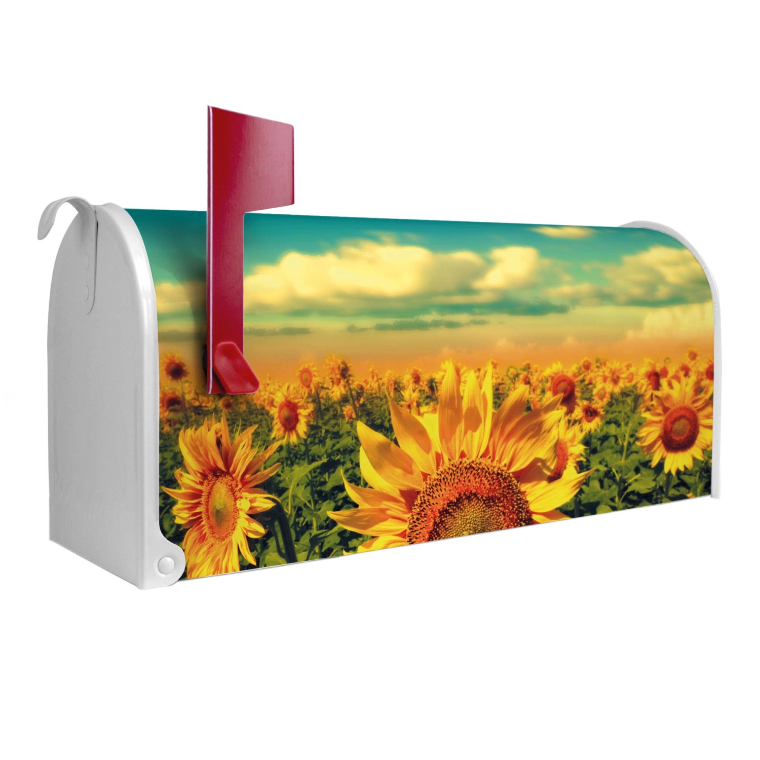 Banjado Amerikanischer Briefkasten Weiß 48x22x16cm US Mailbox Letterbox Pos günstig online kaufen