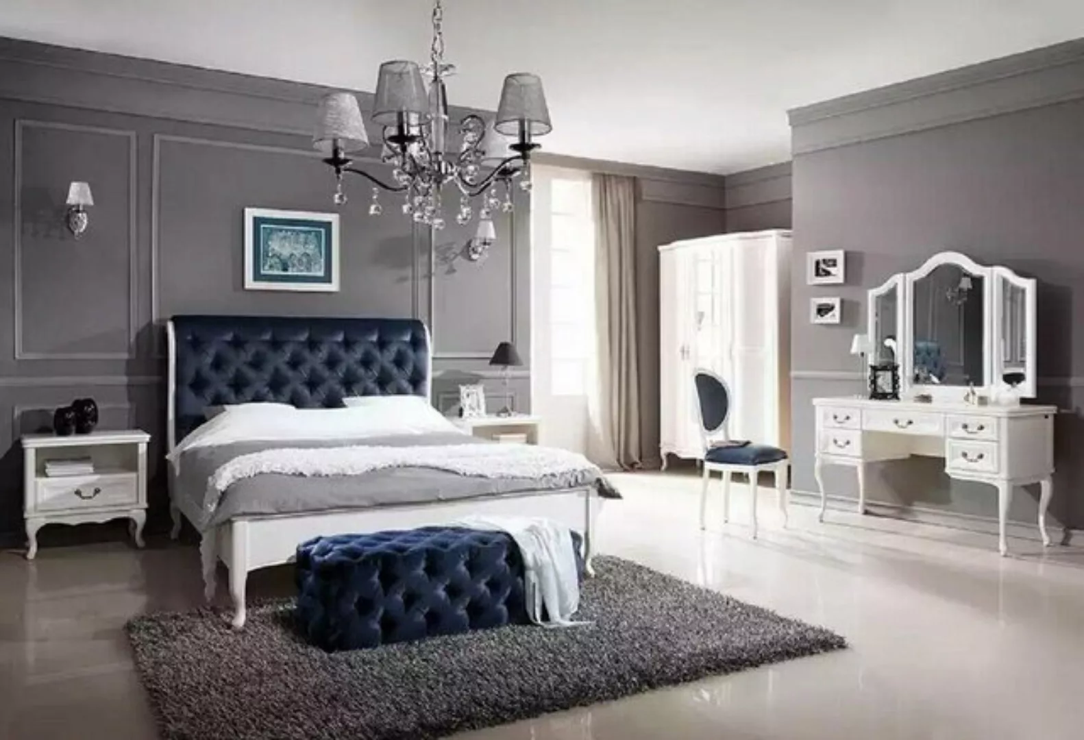 JVmoebel Bett Luxus Bett Design Doppel Betten Modernes Hotel Gestell Schlaf günstig online kaufen