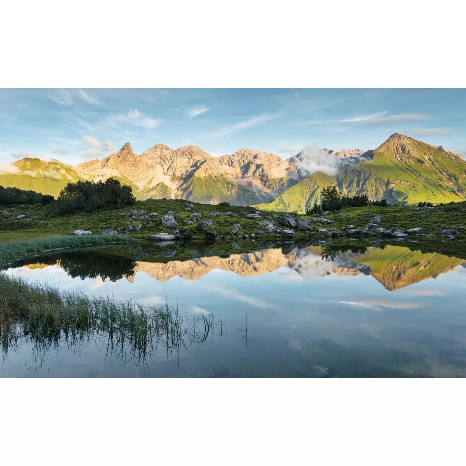 Vlies Fototapete Allgäu Spiegel 450x280 cm günstig online kaufen