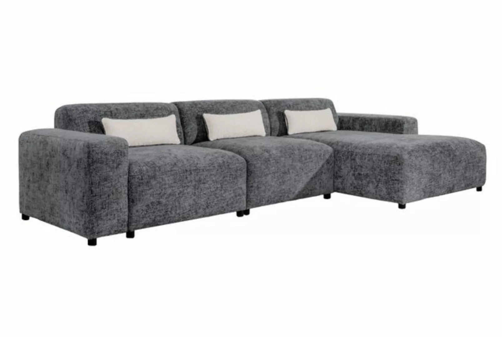 Furnix Ecksofa ROLIA MAX Sofa in L-Form Polstercouch mit Ottomane, Beine au günstig online kaufen