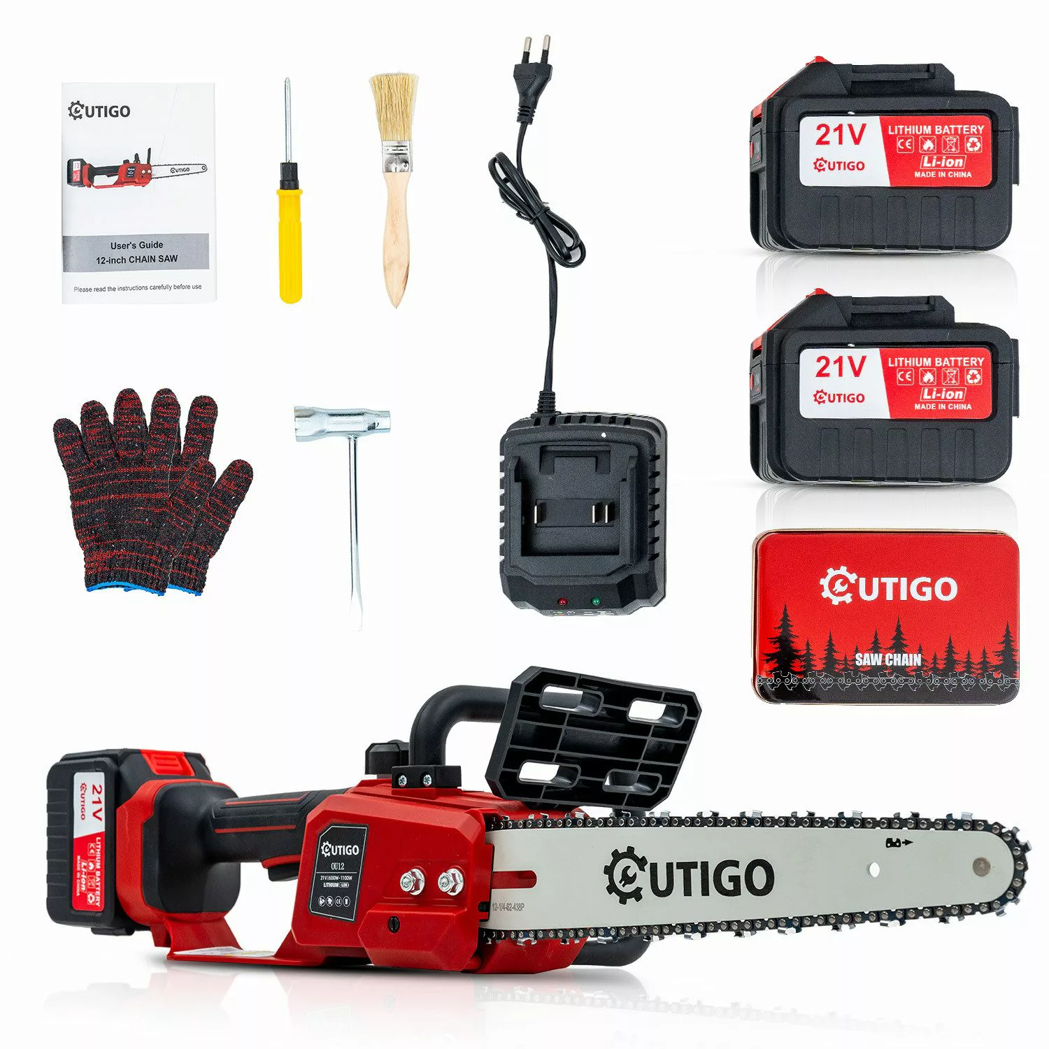 OUTIGO Akku-Kettensäge OU12, 30 cm Schwertlänge, günstig online kaufen