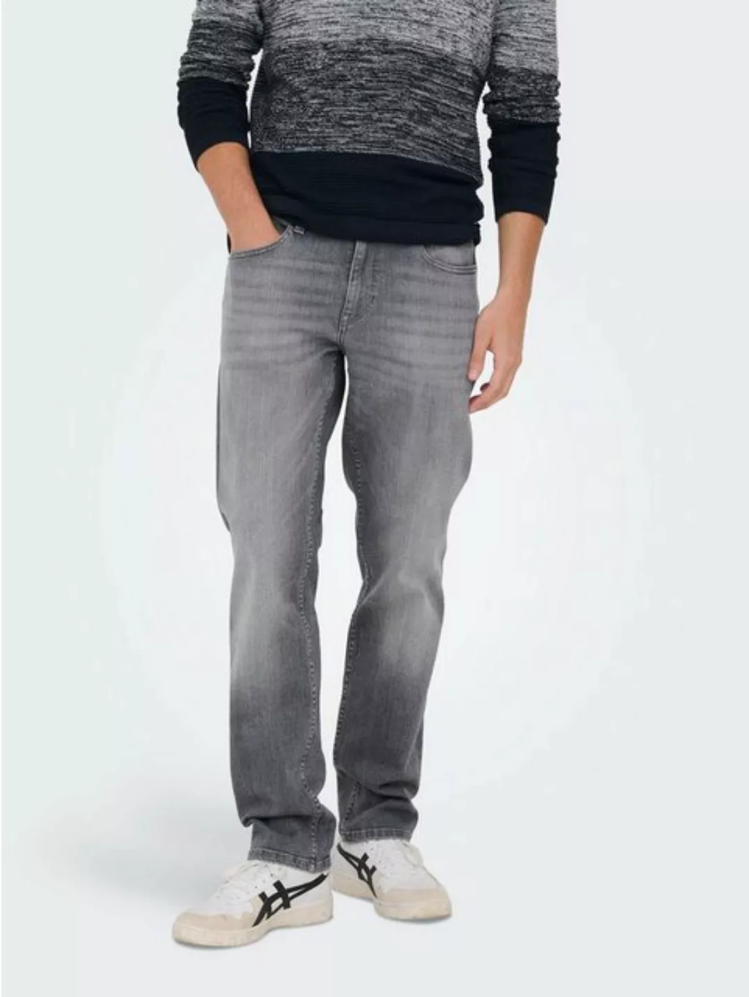 ONLY & SONS Regular-fit-Jeans Regular Jeans Denim Hose 5-Pocket ONSWEFT 679 günstig online kaufen