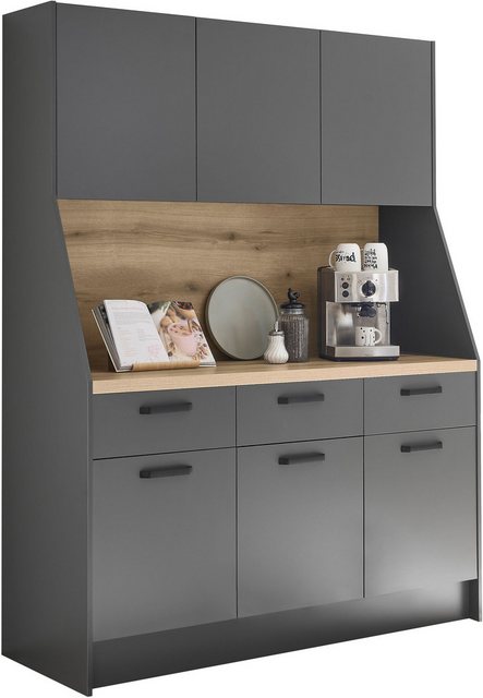 BASIC by Balculina Küchenbuffet "Mykonos, Küchenschrank BxHxT 153x205x58", günstig online kaufen