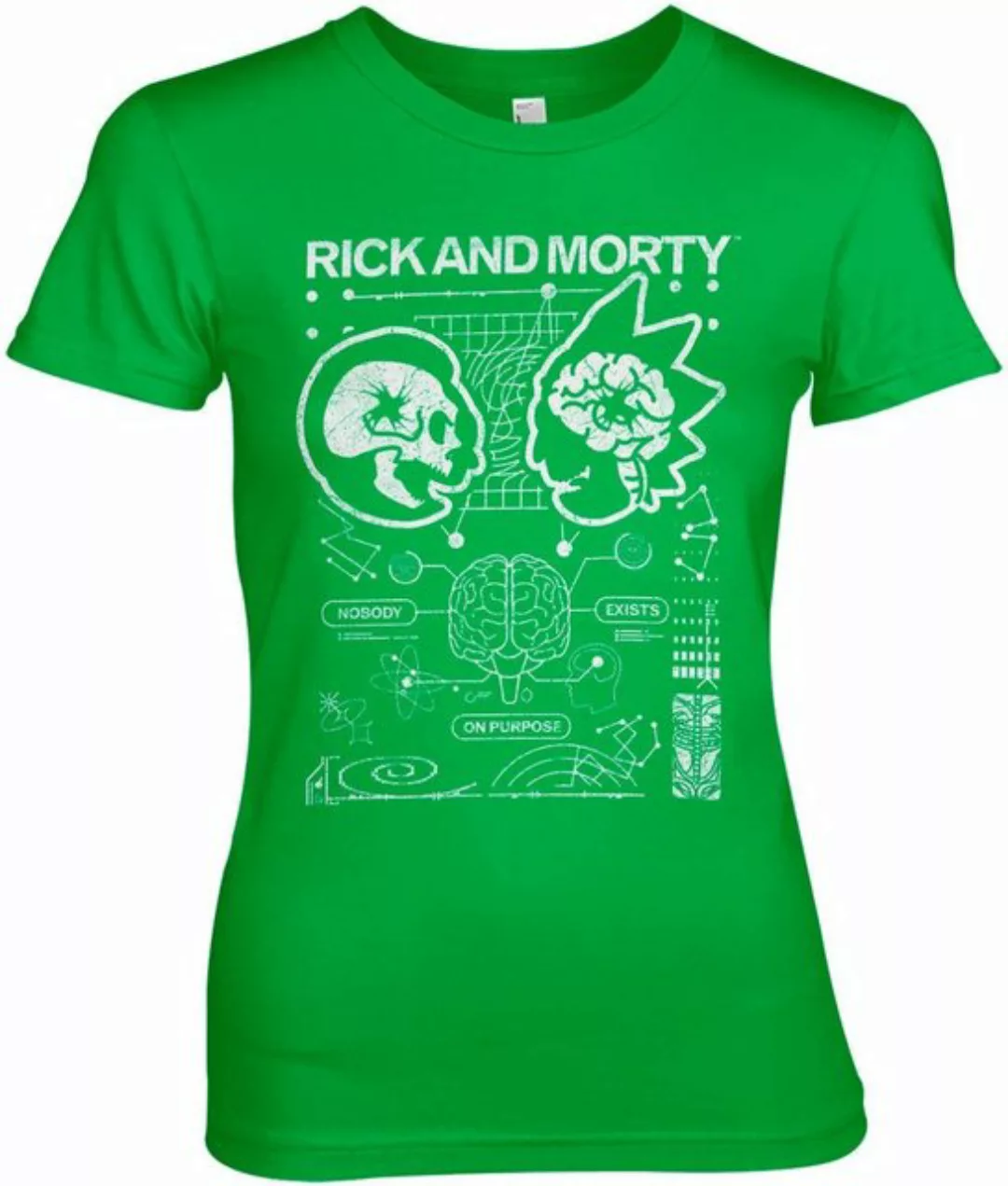 Rick and Morty T-Shirt Nobody Exists On Purpose Girly Tee günstig online kaufen