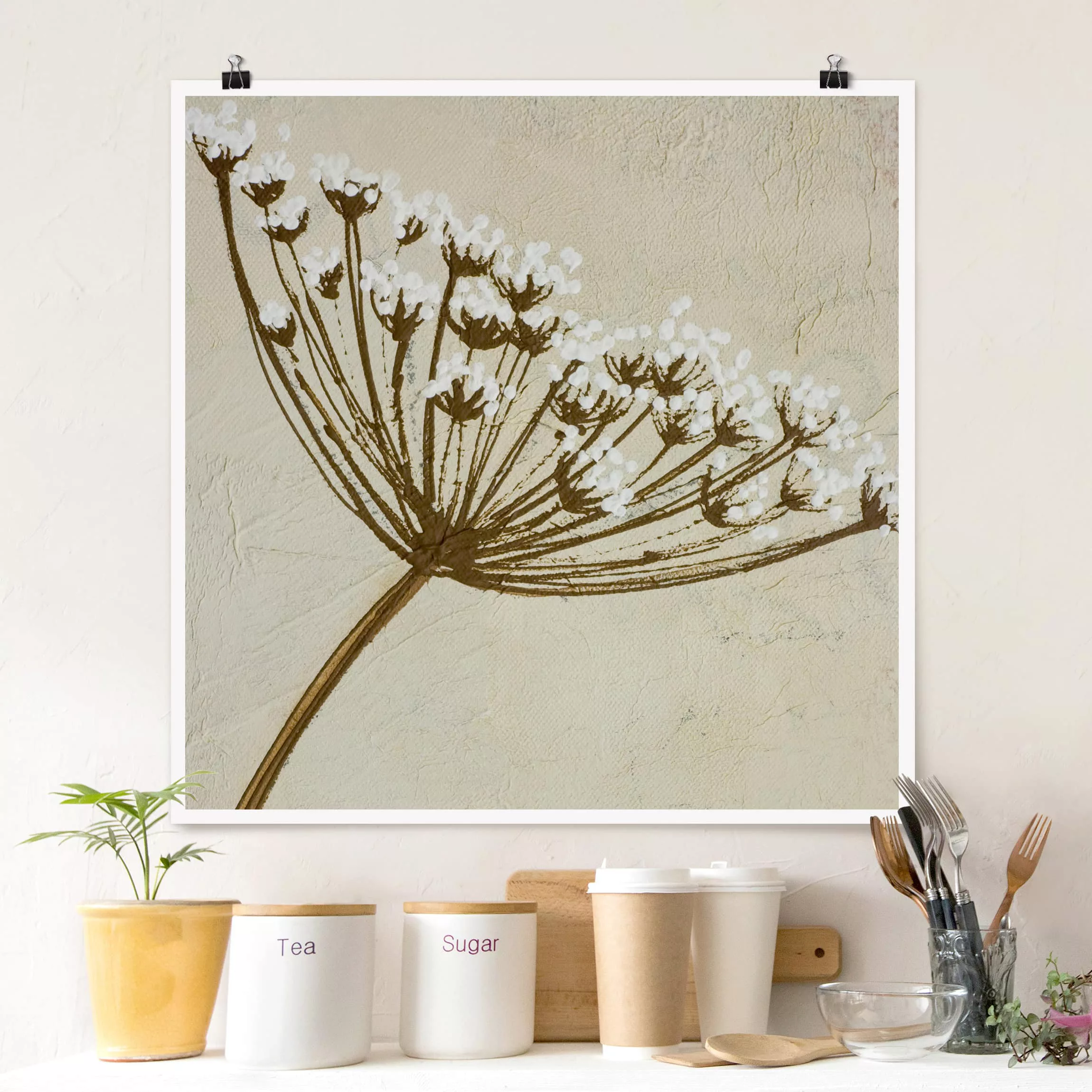 Poster Blumen - Quadrat Wildflower günstig online kaufen