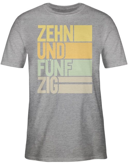 Shirtracer T-Shirt Zehnundfünfzig 60. Geburtstag günstig online kaufen