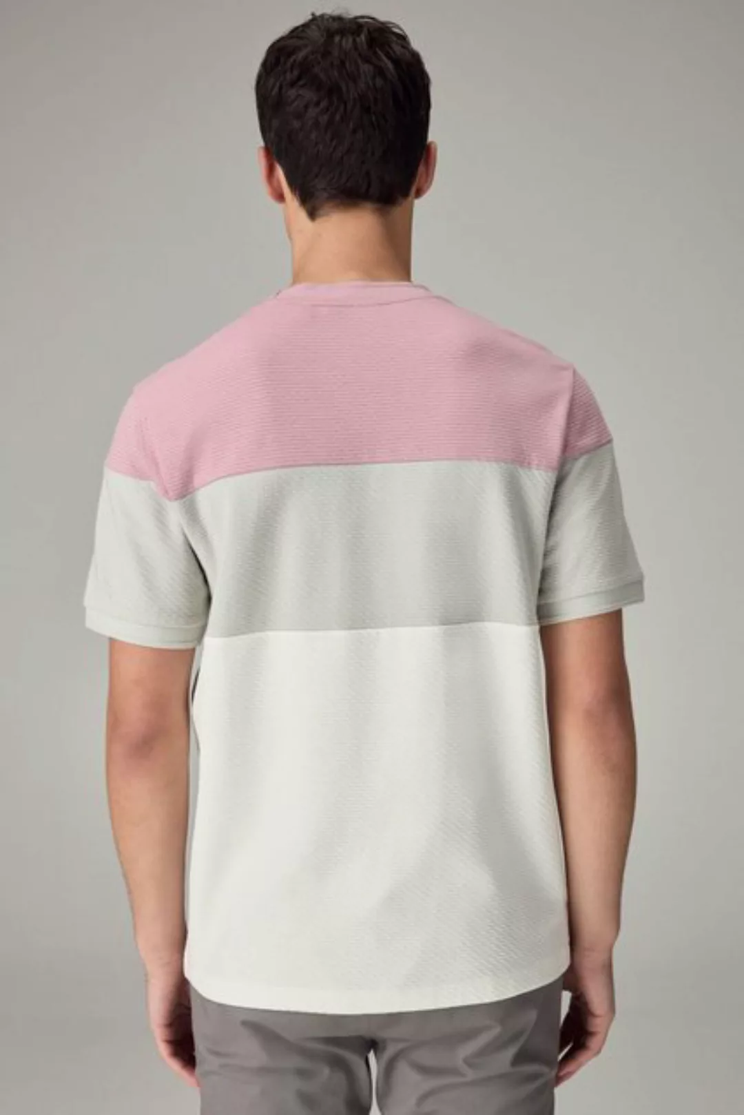 Next T-Shirt Strukturiertes T-Shirt in Blockfarben (1-tlg) günstig online kaufen