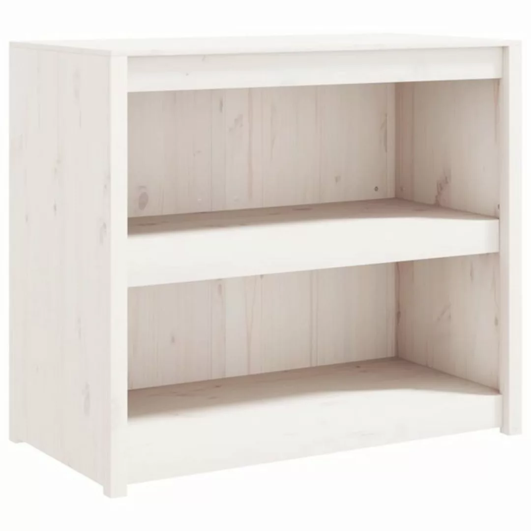 vidaXL Unterschrank Outdoor-Küchenschrank Weiß 106x55x92 cm Massivholz Kief günstig online kaufen