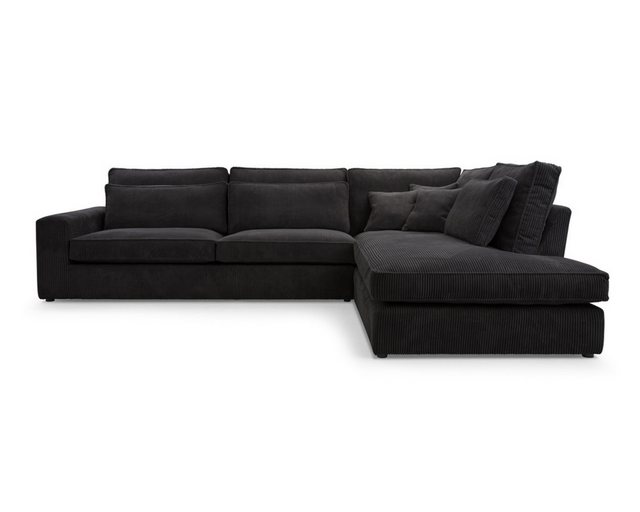 Deine Möbel 24 Wohnlandschaft CAREN XL Ecksofa Sofa Wohnzimmer L-Couch Cord günstig online kaufen