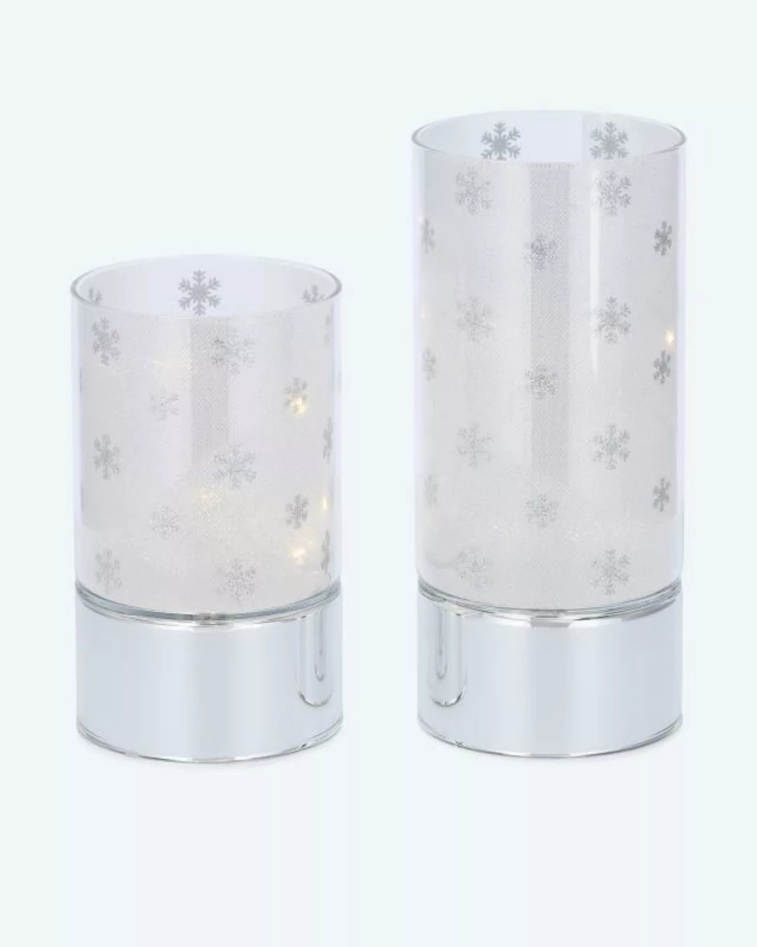 Pfeffinger LED-Windlichtset  Schneeflocken ; 2tlg. günstig online kaufen