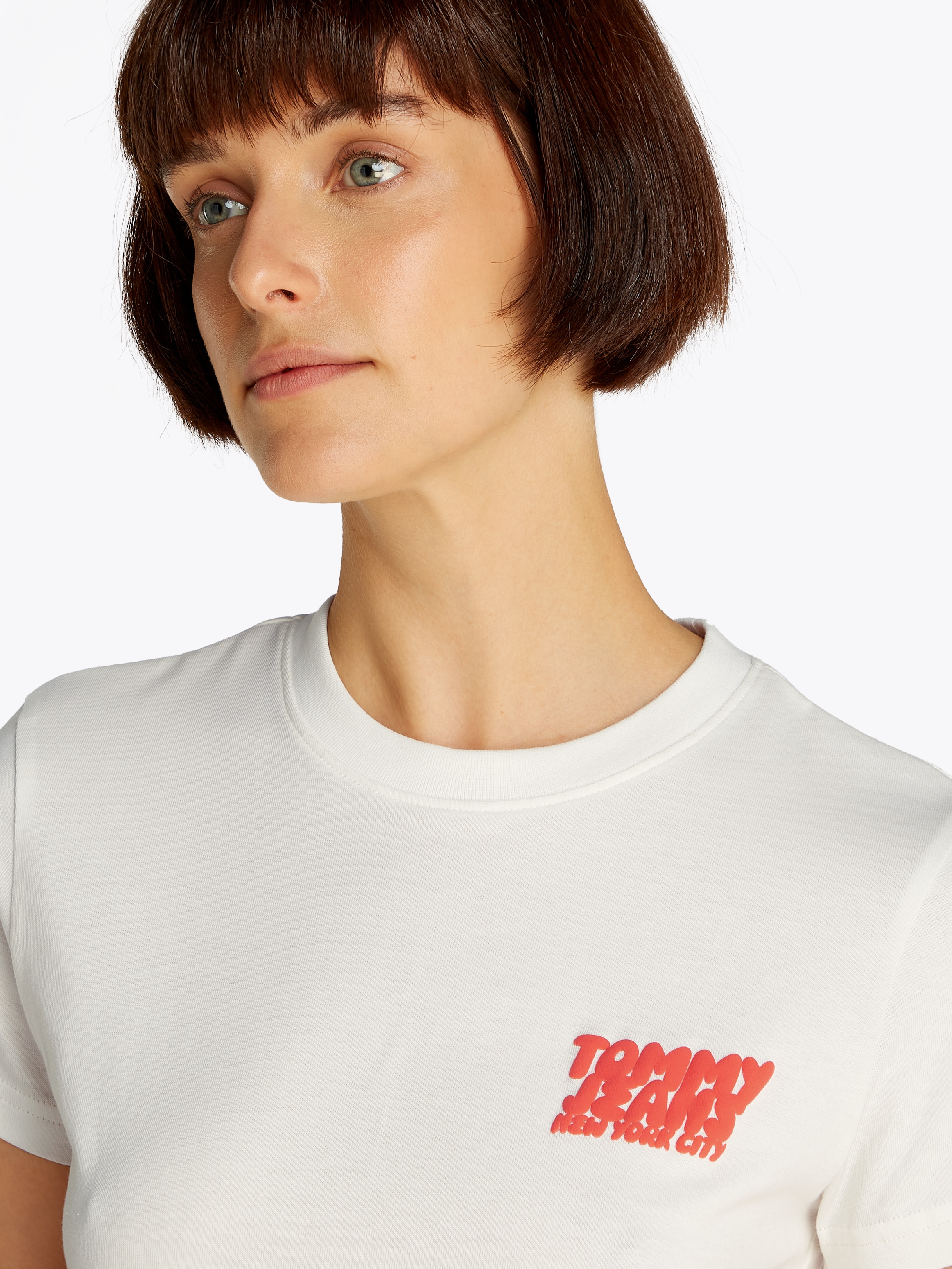 Tommy Jeans T-Shirt "TJW REG TJ BUBBLE TEE", mit Logodruck günstig online kaufen