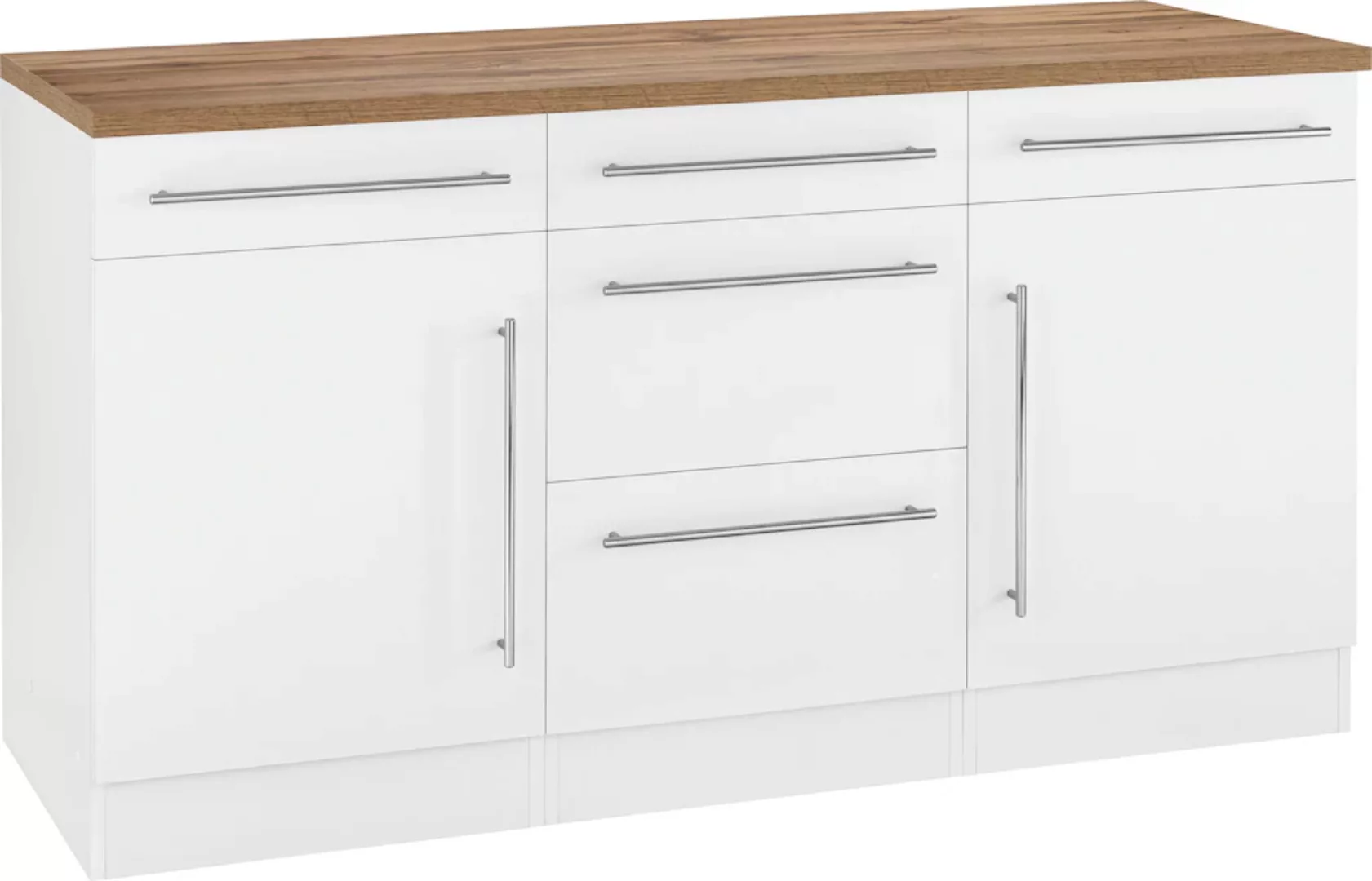KOCHSTATION Unterschrank "KS-Samos", Breite 150 cm günstig online kaufen