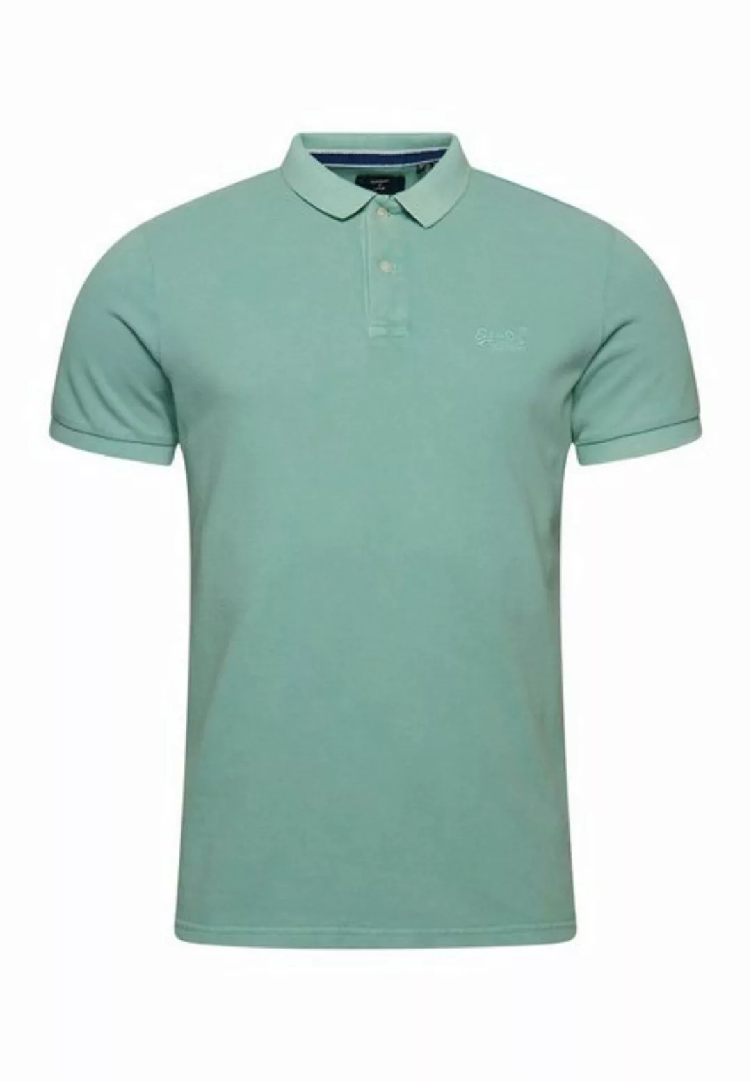 Superdry Poloshirt Superdry Herren Polo VINT DESTROY POLO Fresh Mint Türkis günstig online kaufen