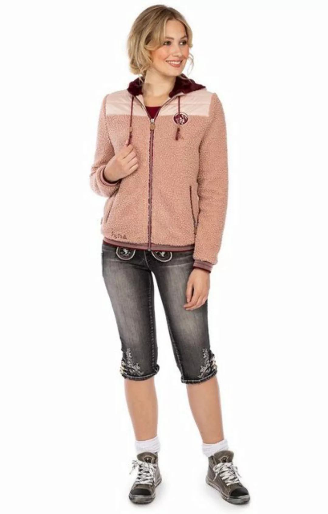 Piz Palü Outdoorjacke Jacke FALKENSTEIN rosa bordeaux günstig online kaufen