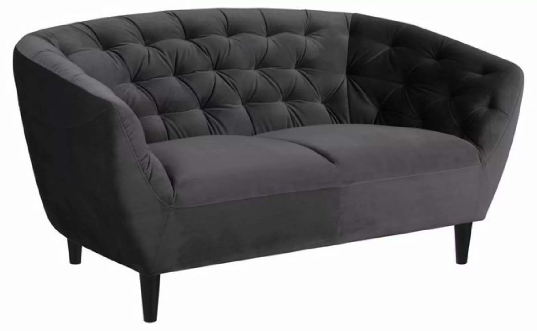 ACTONA GROUP 2-Sitzer "Ria Sofa, Couch, Doppelsofa, Loveseat,", Samtstoff, günstig online kaufen