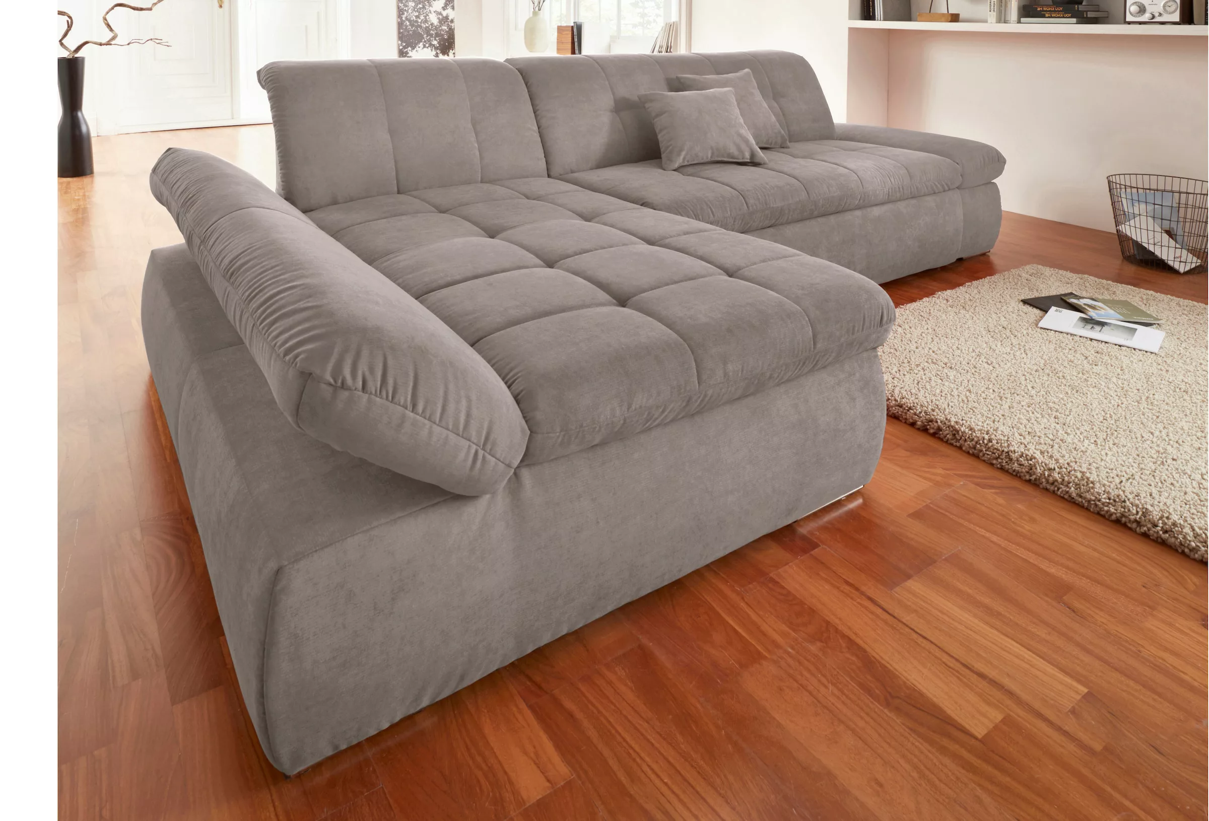 DOMO collection Ecksofa "NMoric XXL, B/T/H: 300/172/80cm, Revamierenabschlu günstig online kaufen