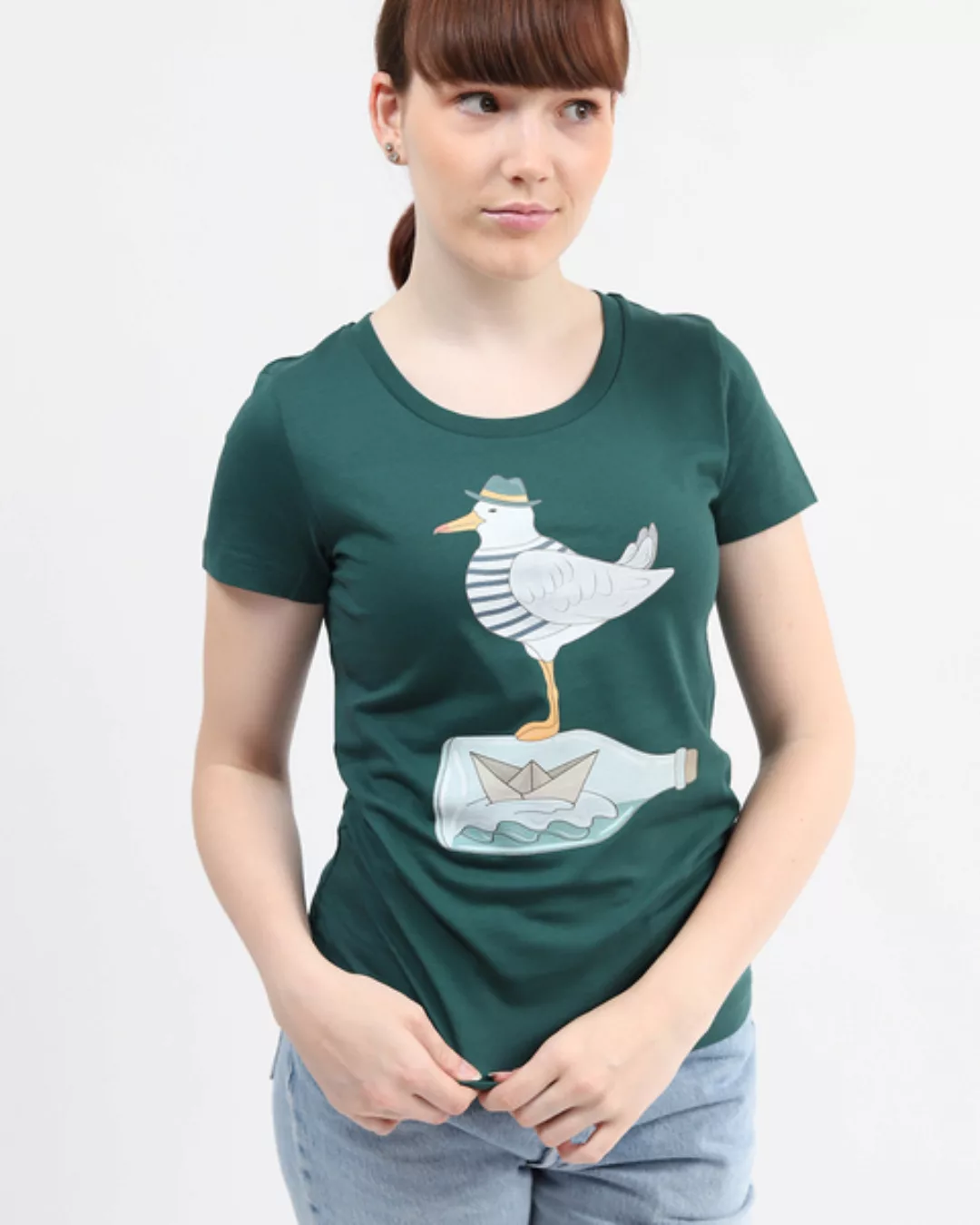 Möwe Mit Hut | T-shirt Damen günstig online kaufen